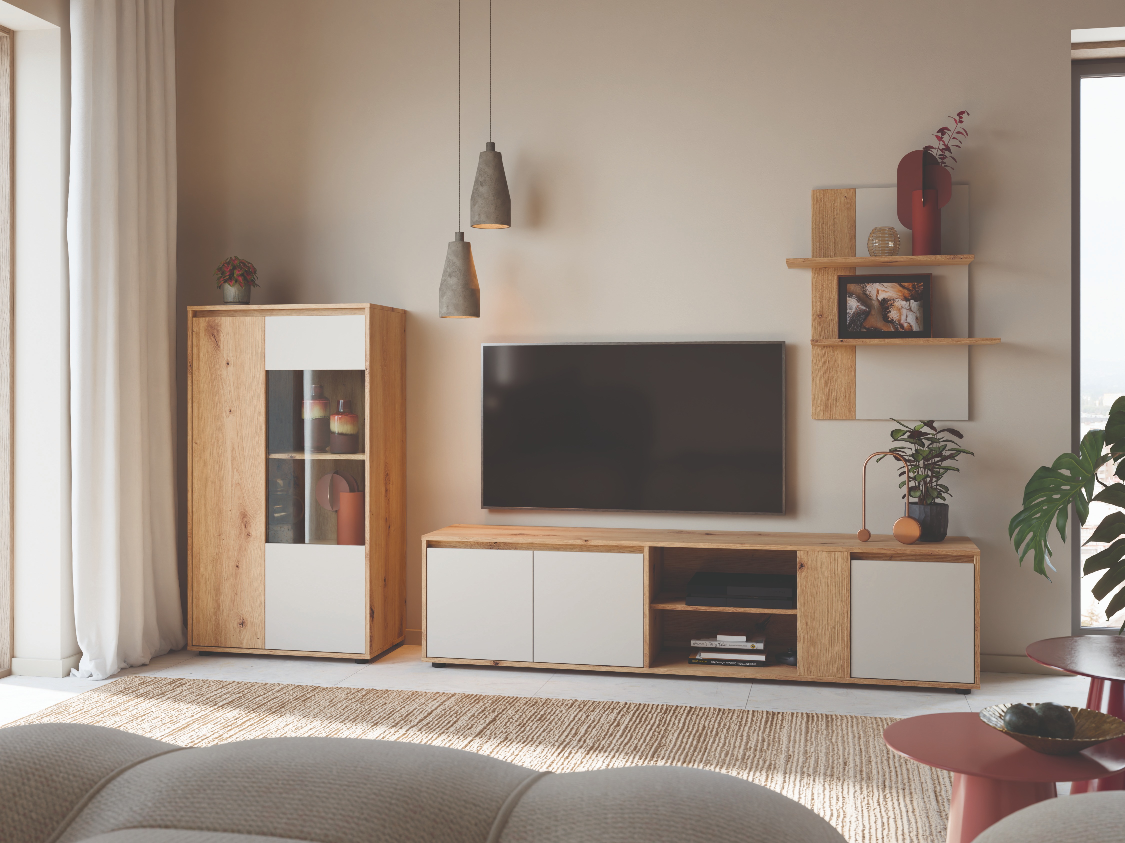 Living room set Ontario 226 (Cashmere + Artisan oak)