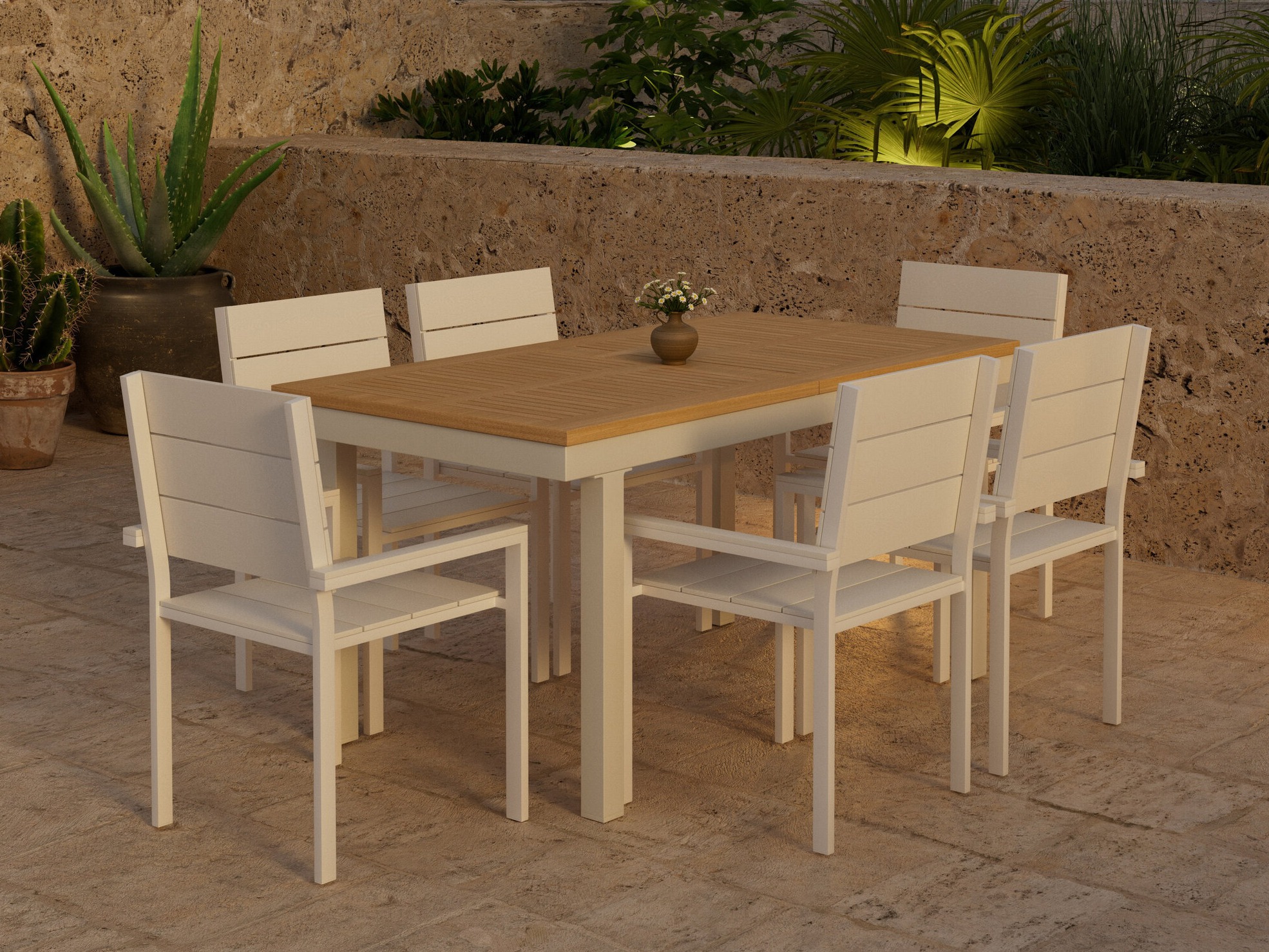 Table and chairs set Dallas 5309