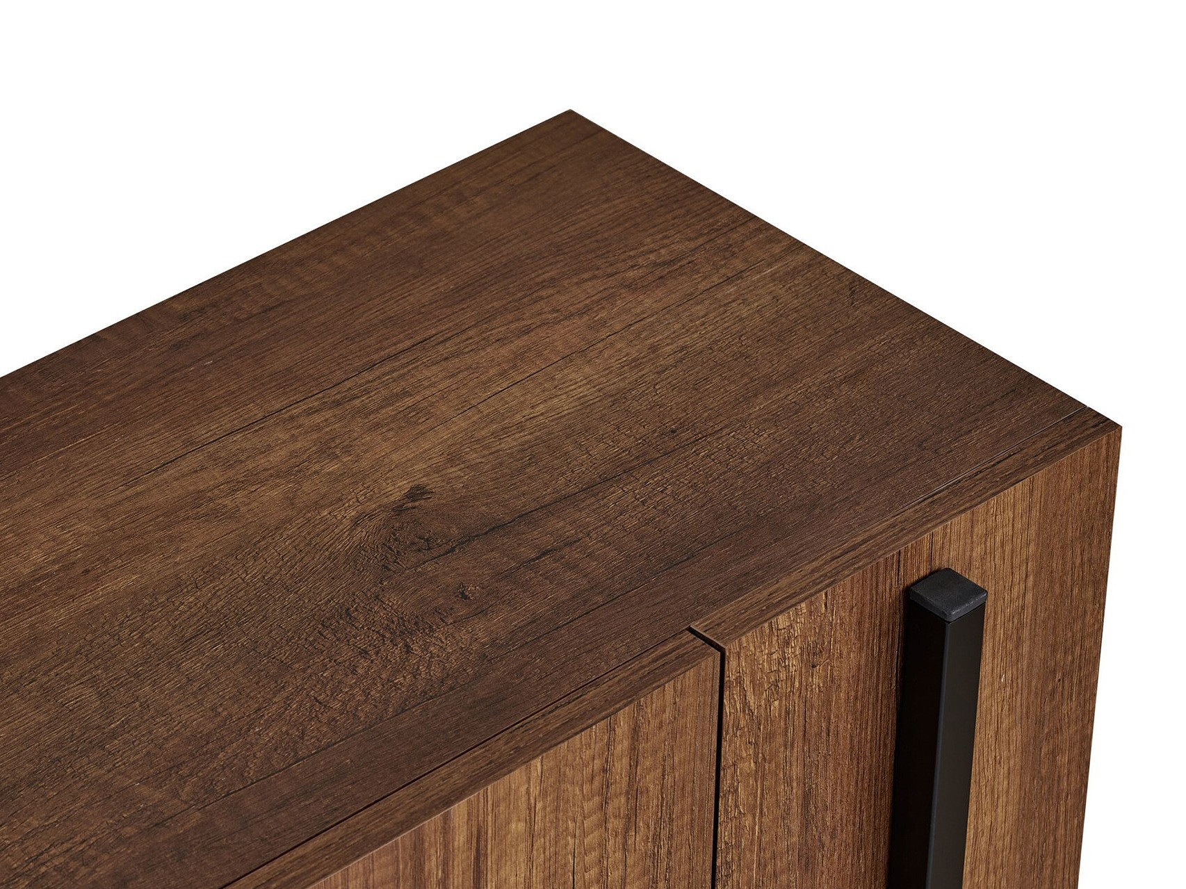 Έπιπλο τηλεόρασης Novato 154 (Μαύρο + Καρυδί)