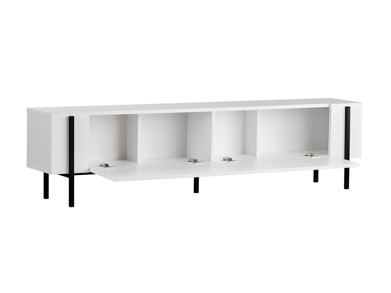 TV stand Novato 154 (White + Black)