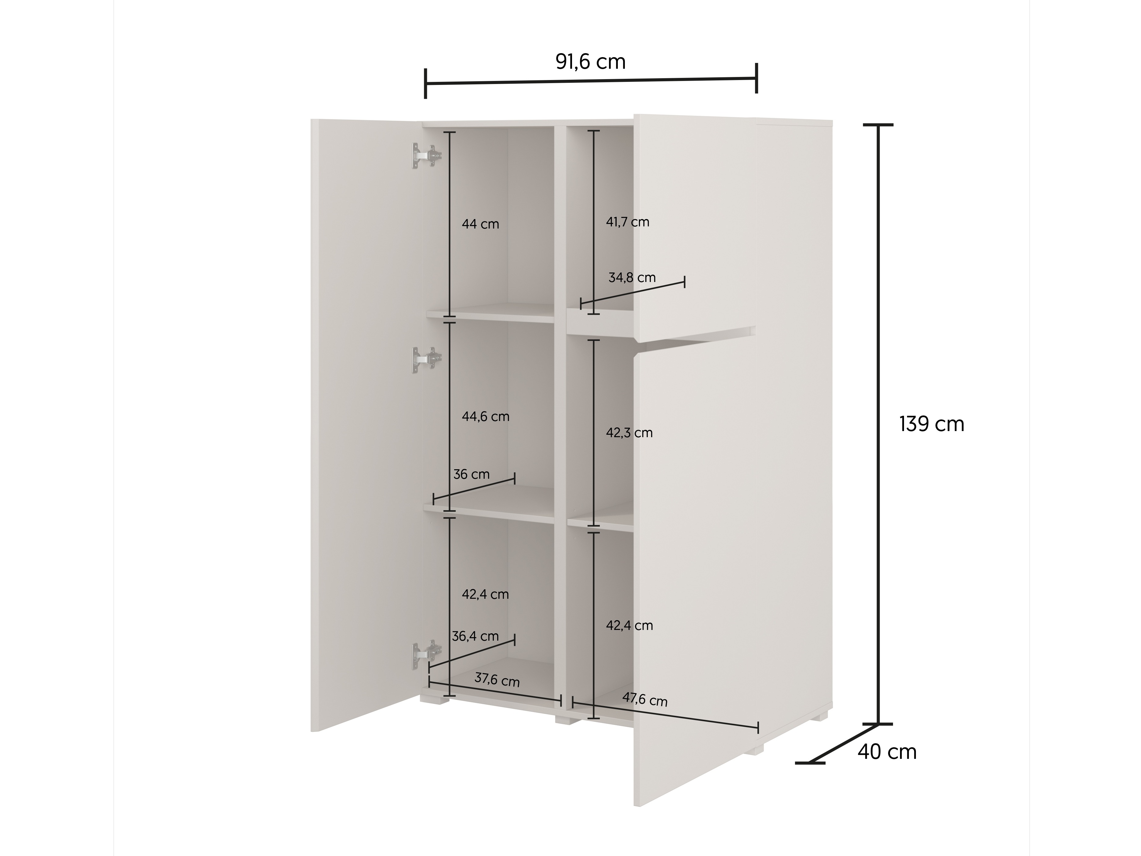 Bookcase Elbleve 102 (Wotan Oak)