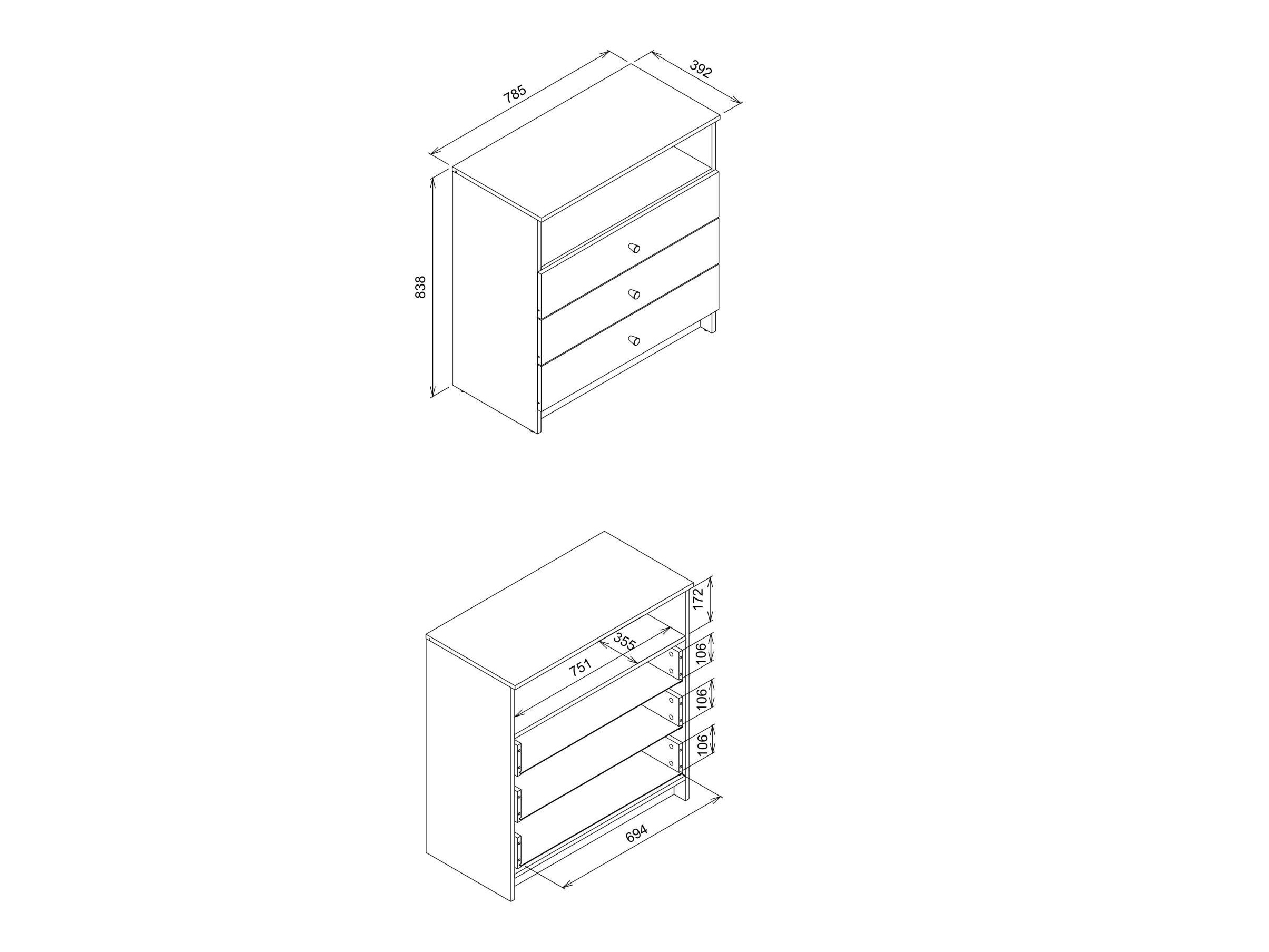 Chest of drawers Morsevi 100