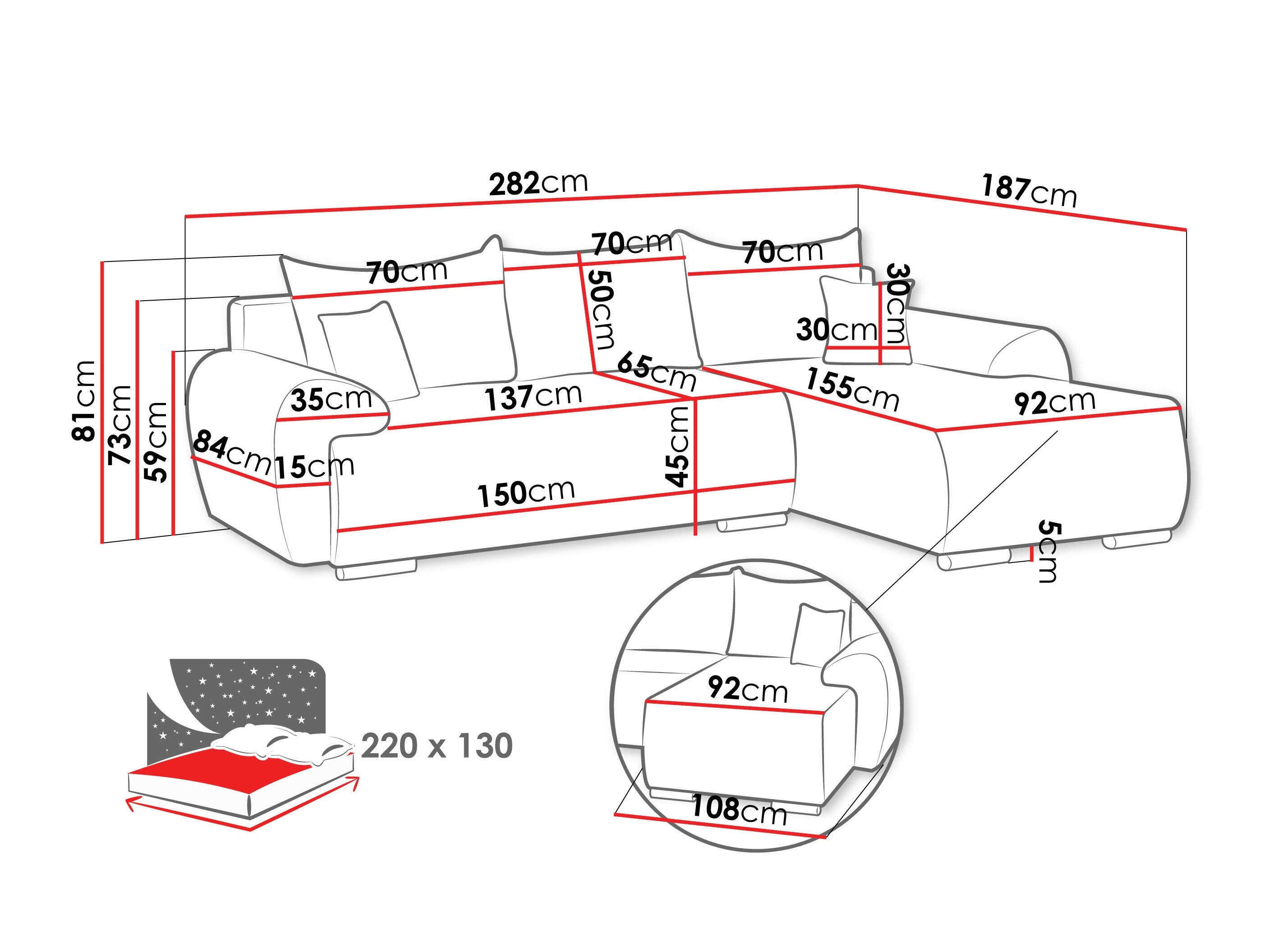 Corner sofa Camden 110 (Ambience 02)