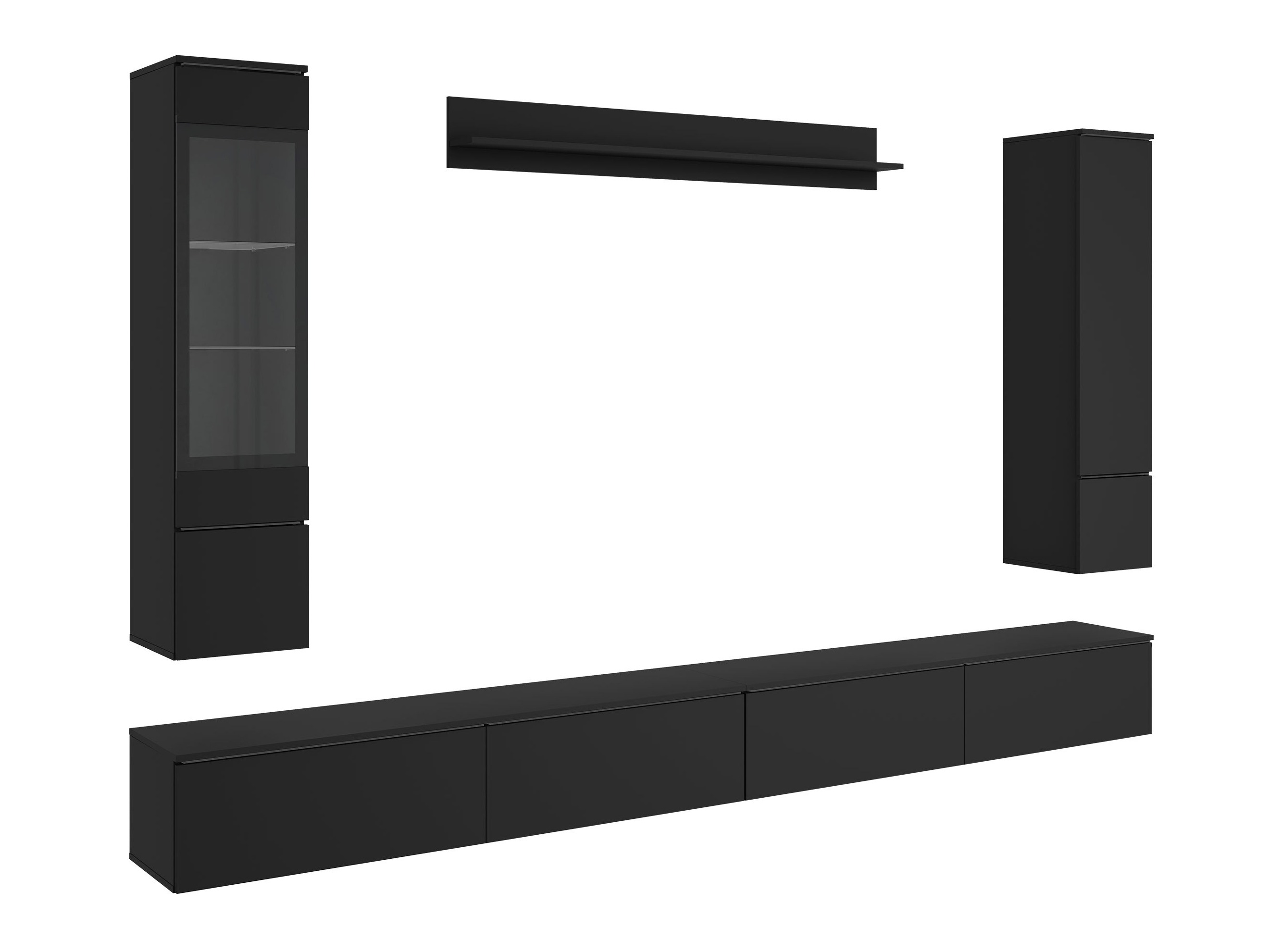 Living room set Mirfivo 110 (Black)