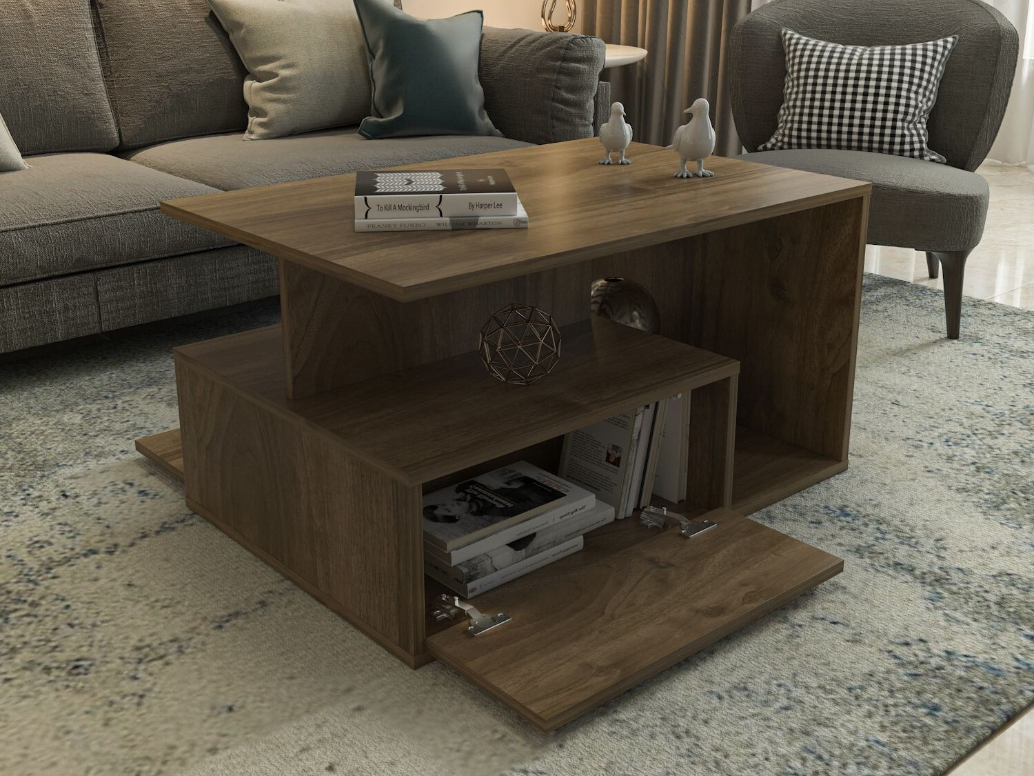 Coffee table Kailua 2747 (Walnut)
