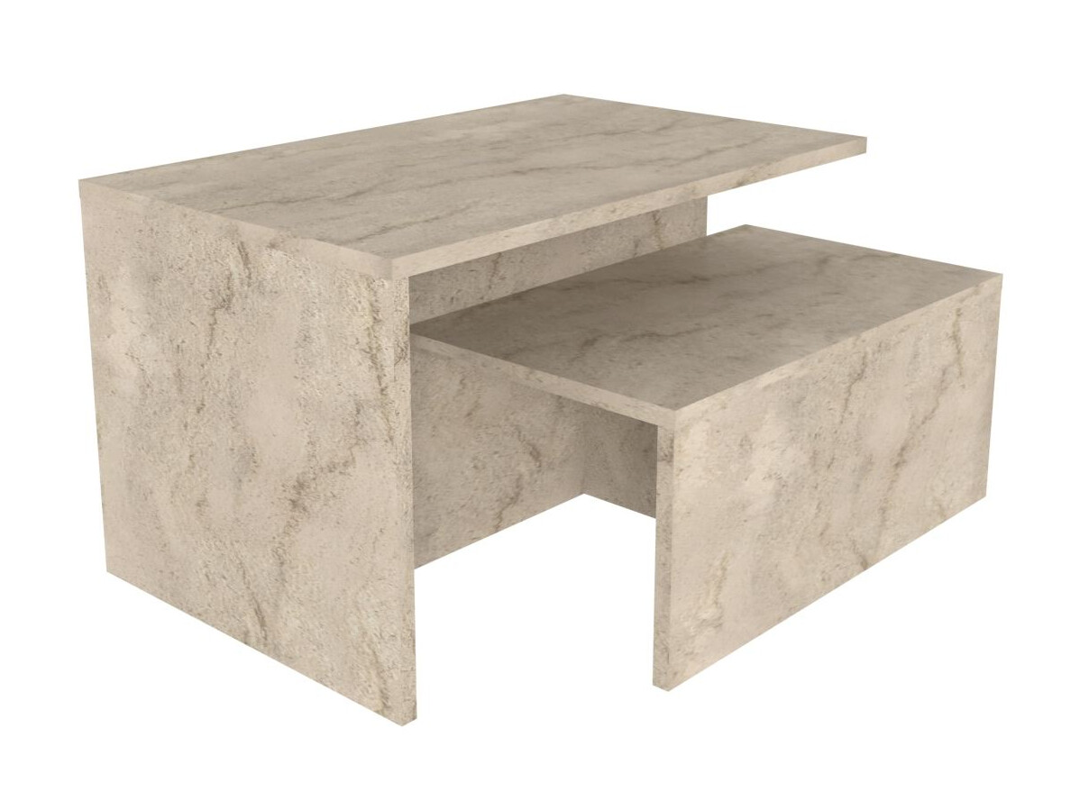 Σετ τραπεζιών σαλονιού Kailua 2750 (Ανοιχτό Travertine)