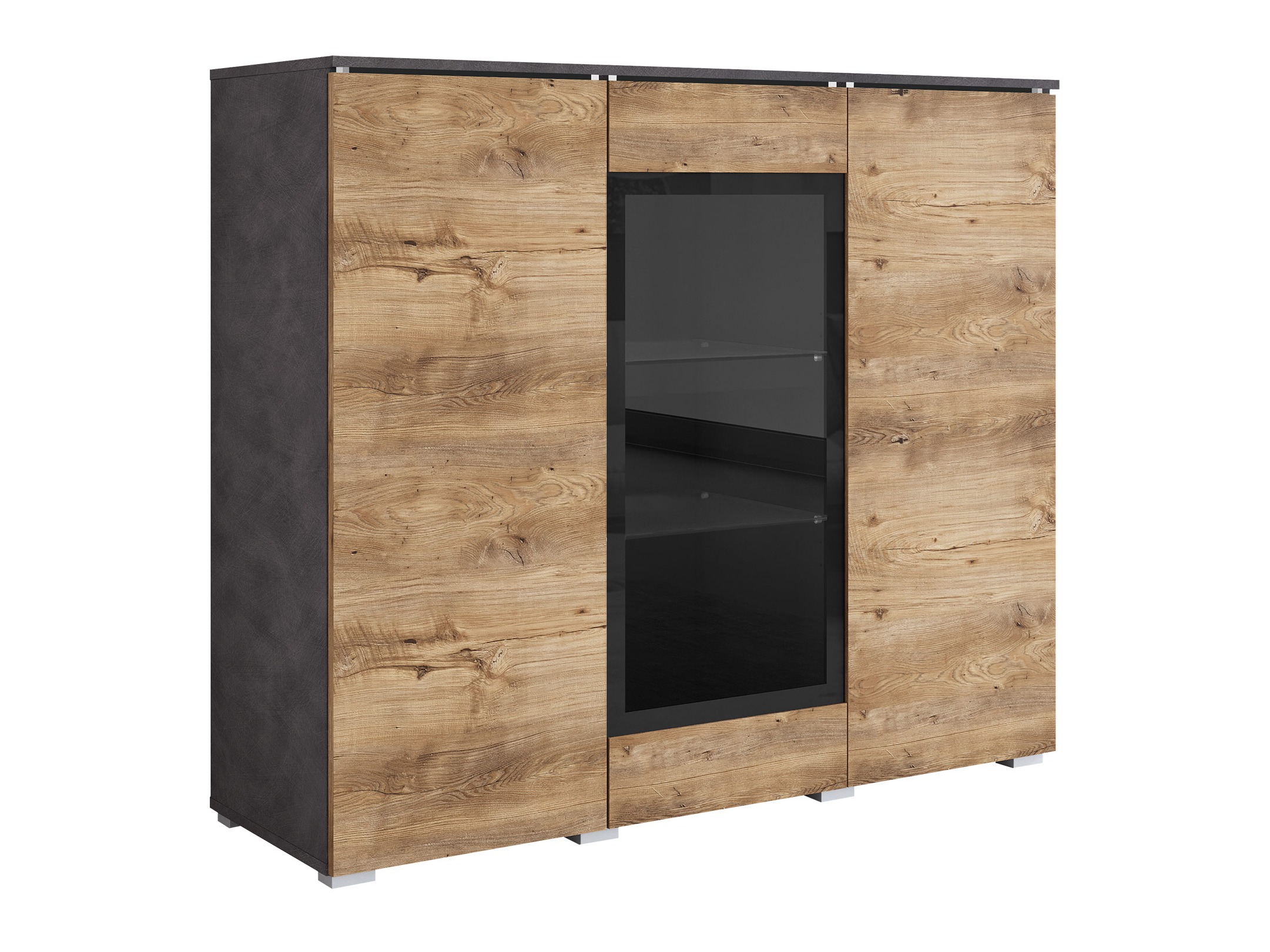 Sideboard Mirfivo 103 (Matera grey + Chestnut)