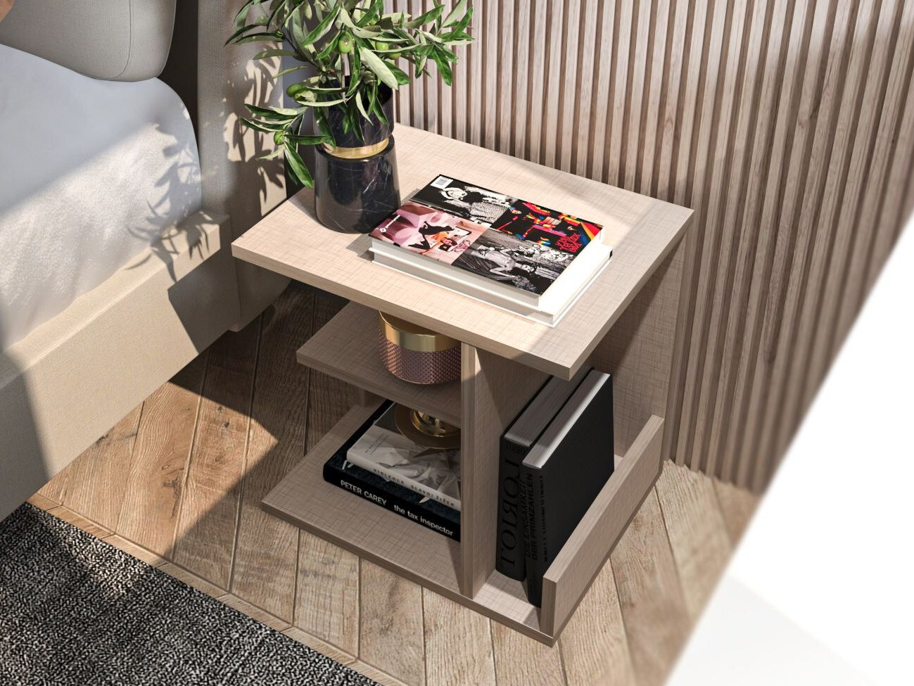 Bedside table Kailua 2755 (Beige)