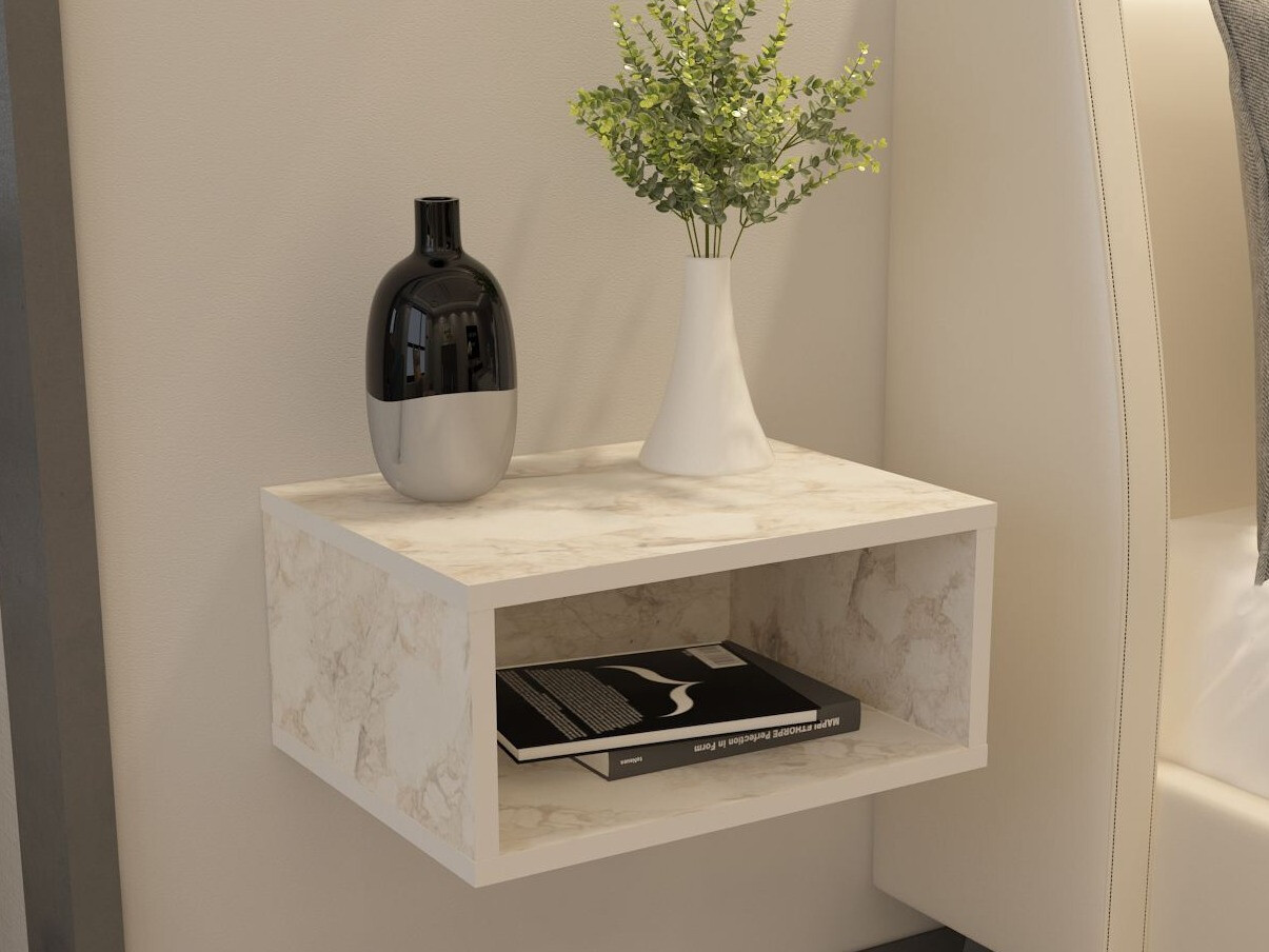 Bedside table Kailua 2758 (Brown marble)