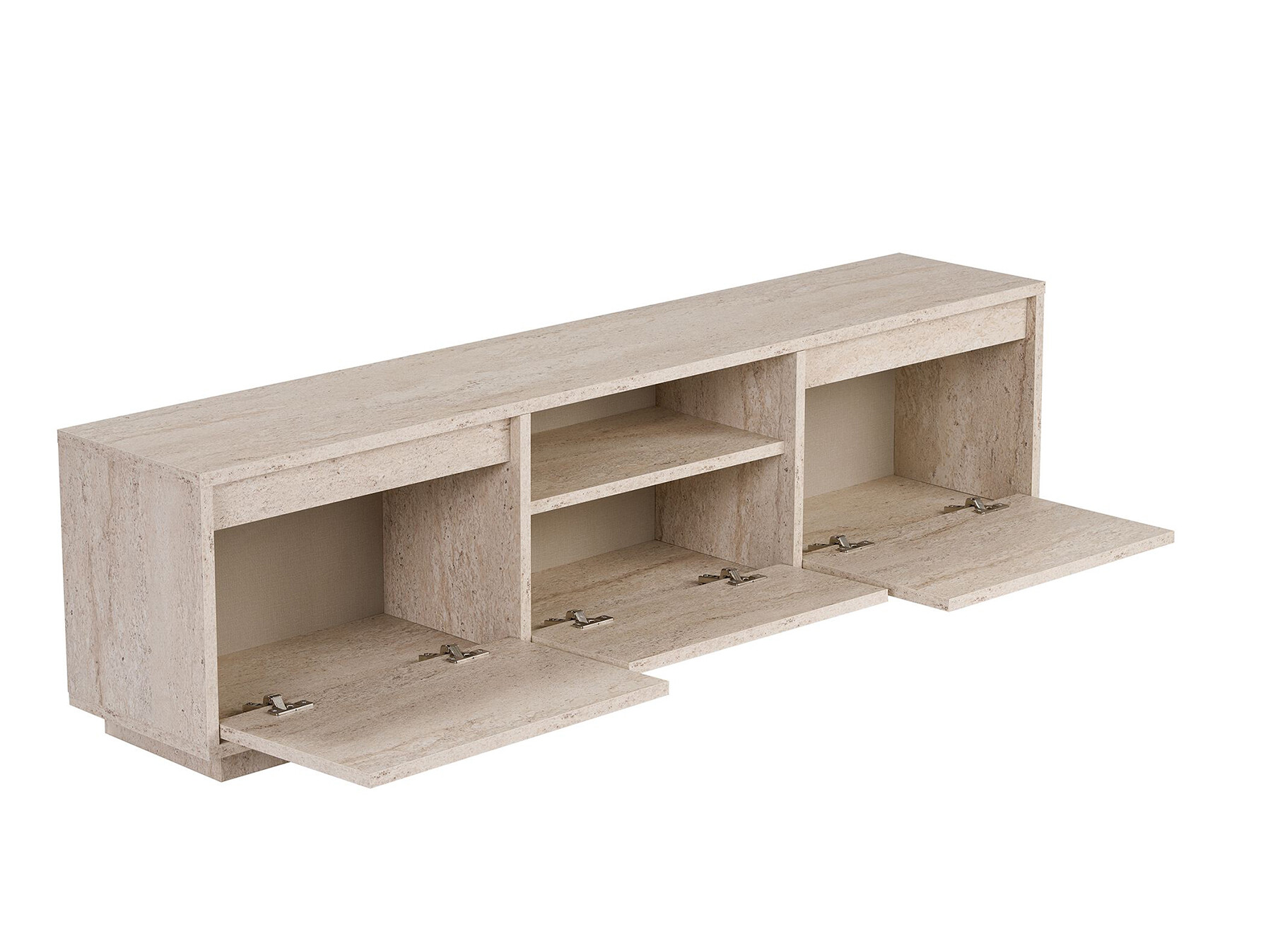 Έπιπλο τηλεόρασης Novato 167 (Ανοιχτό Travertine)