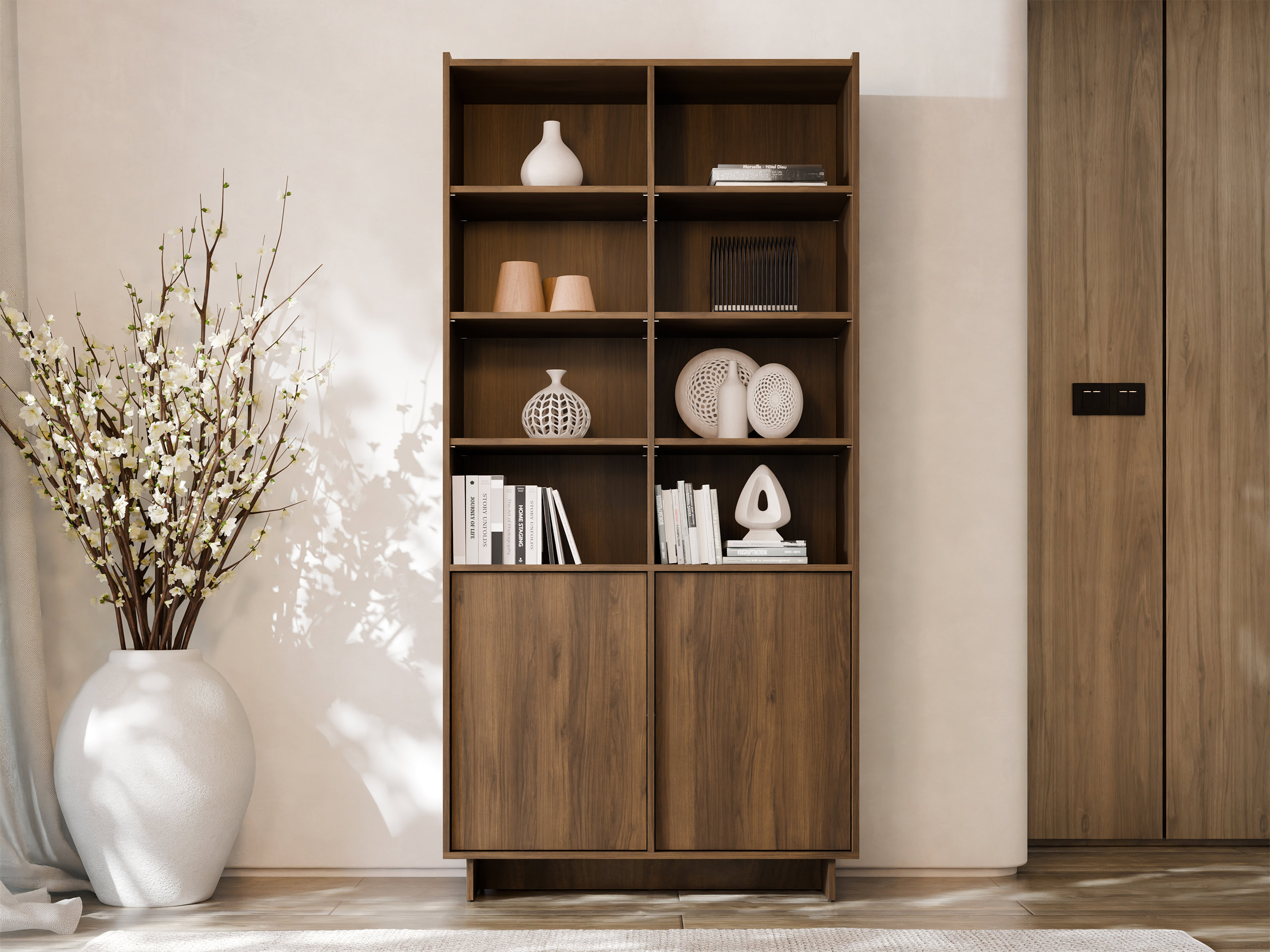 Bookcase Talcoro 103 (Walnut)