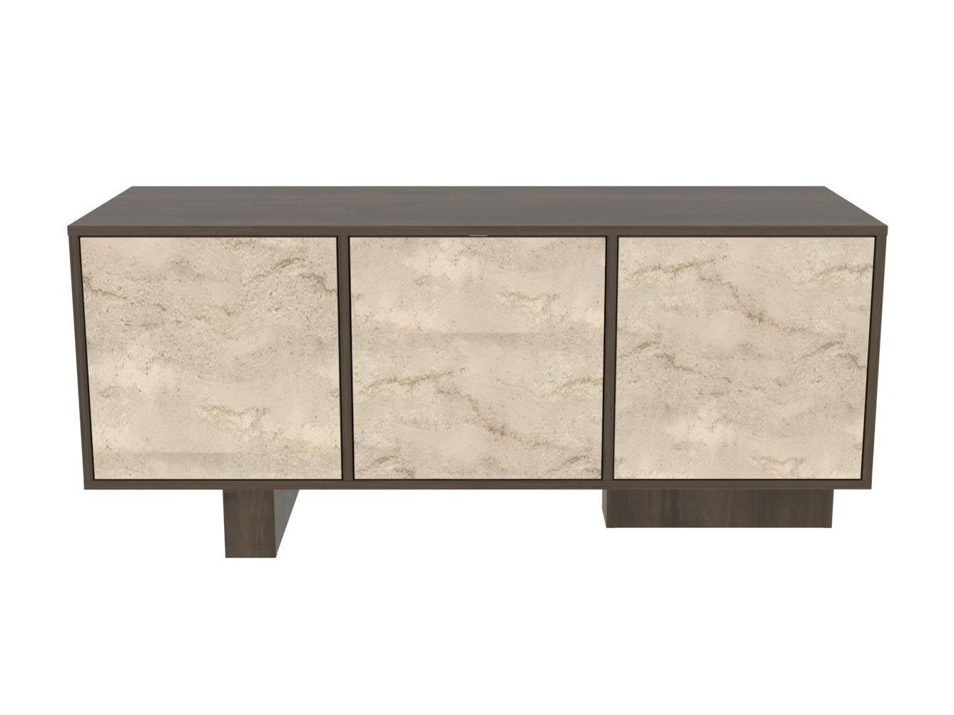 Μπουφέ Kailua 2761 (Καρυδί + Ανοιχτό Travertine)