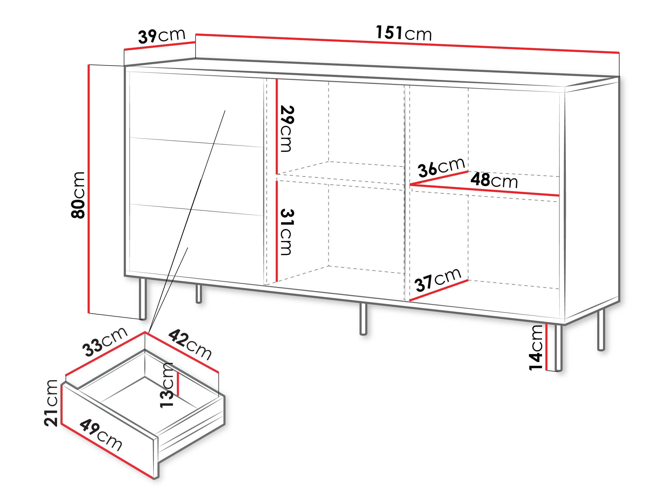 Chest of drawers Talsou 101