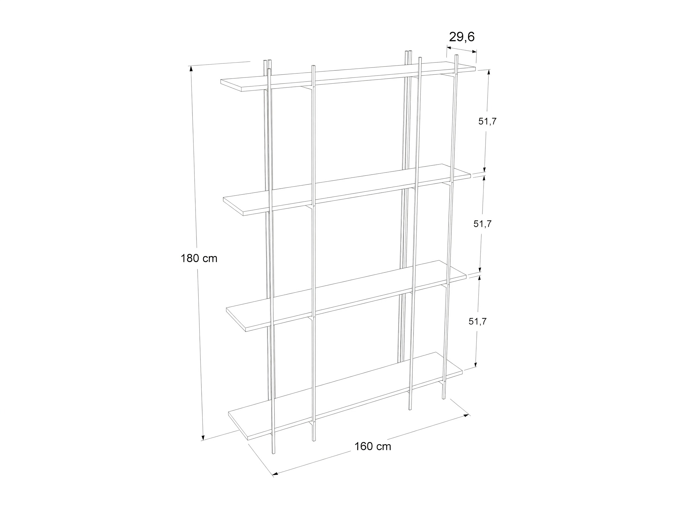 Bookcase Kailua 2766