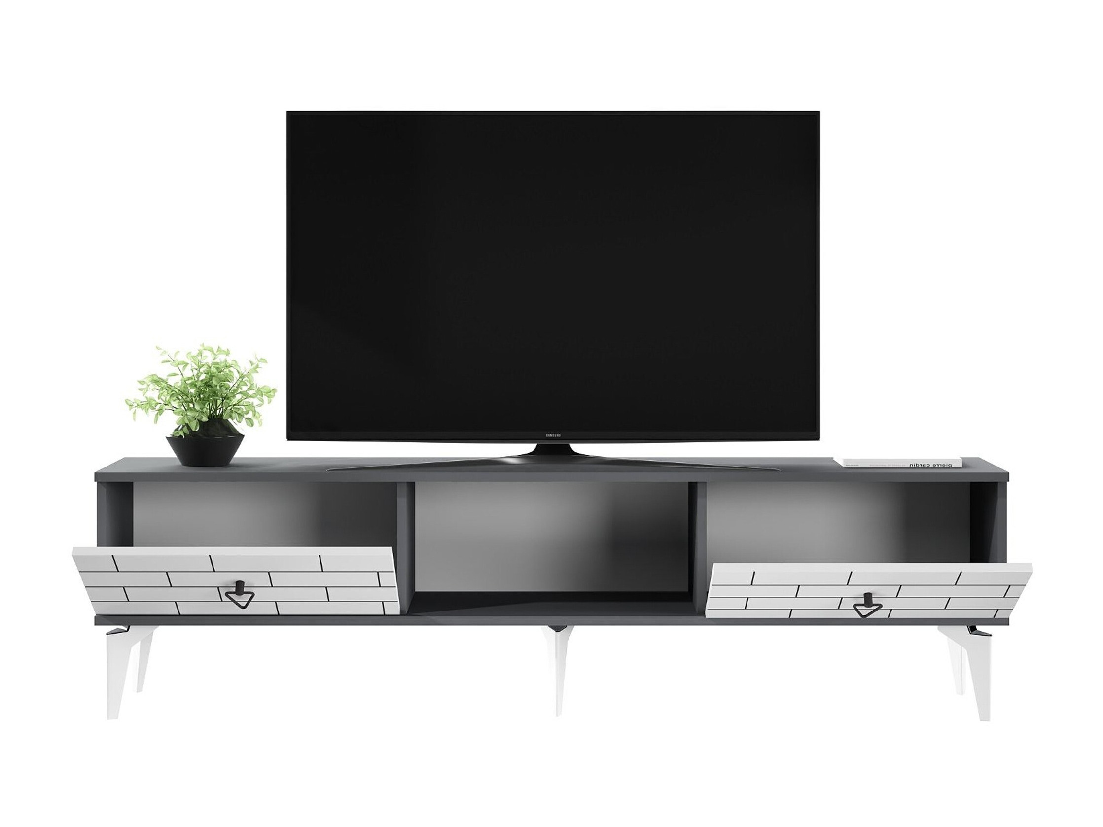 TV stand Kailua 2777 (White + Anthracite)