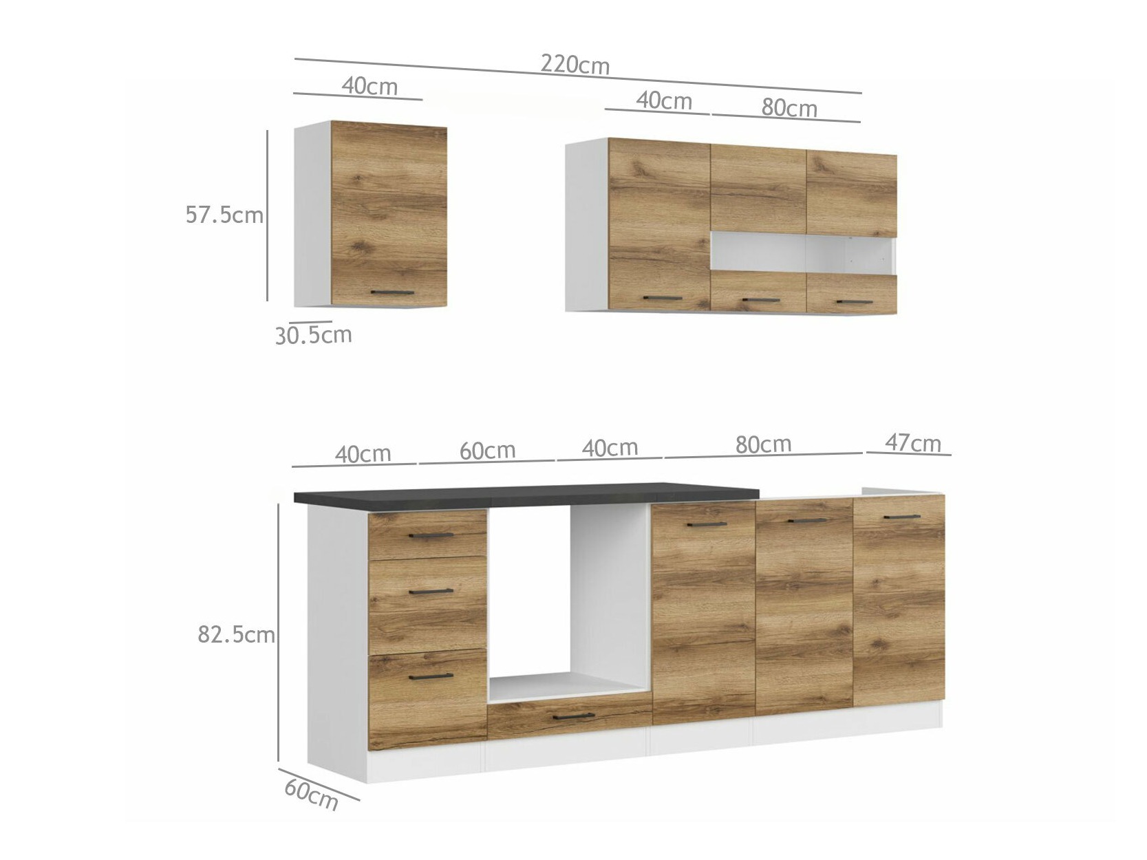 Modular kitchen set Dela 114