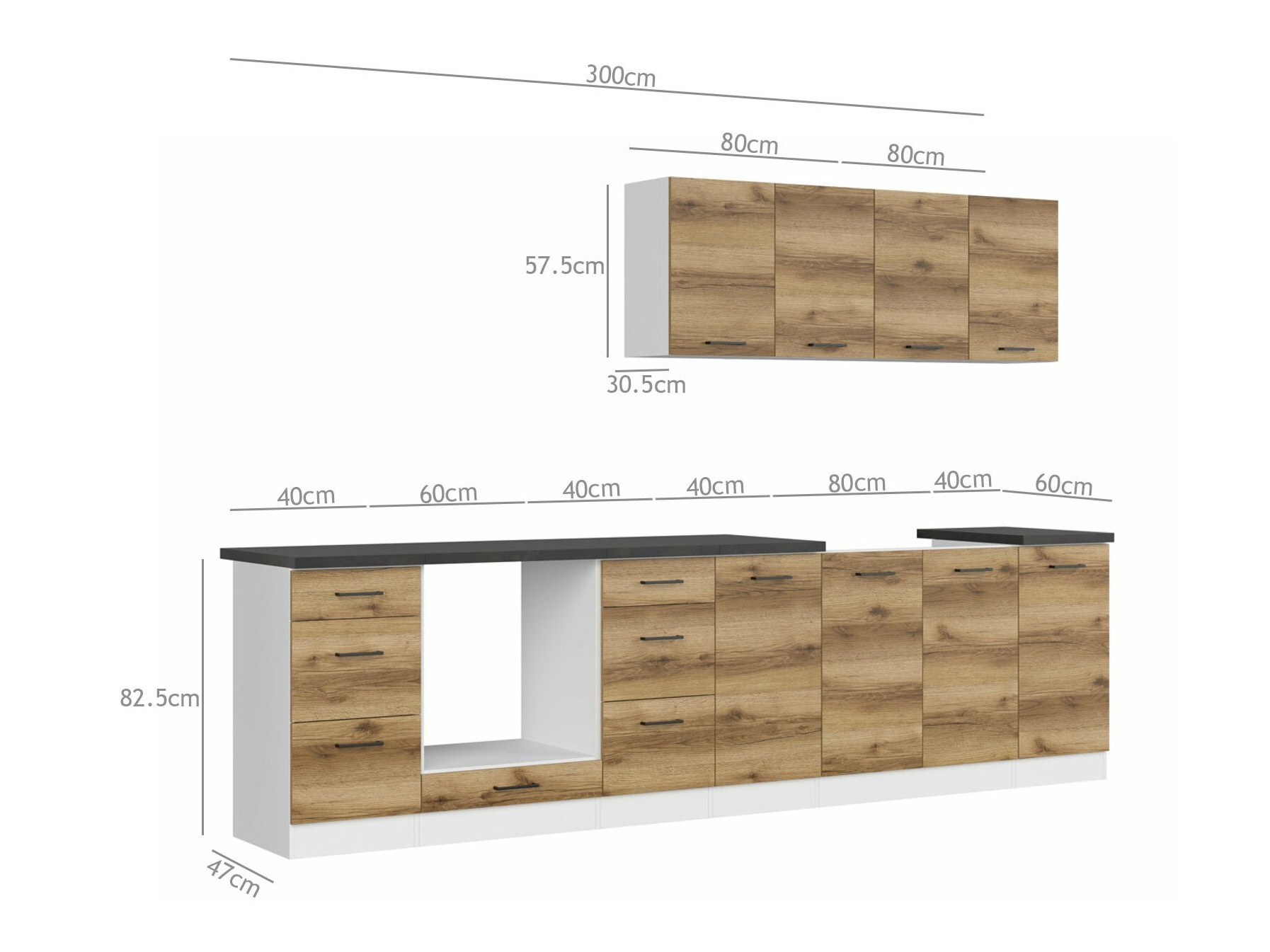 Modular kitchen set Dela 116