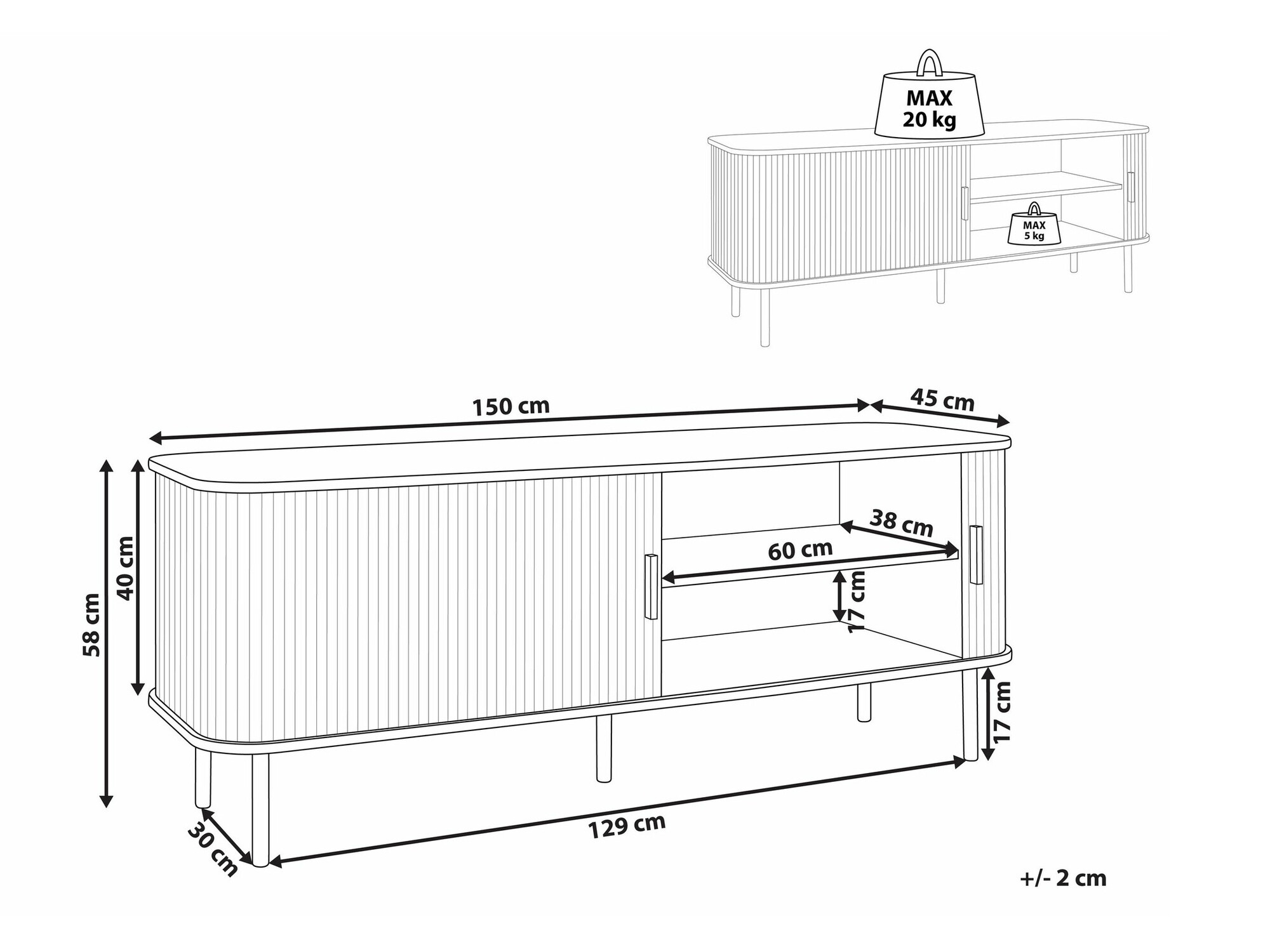 Έπιπλο τηλεόρασης SG4499