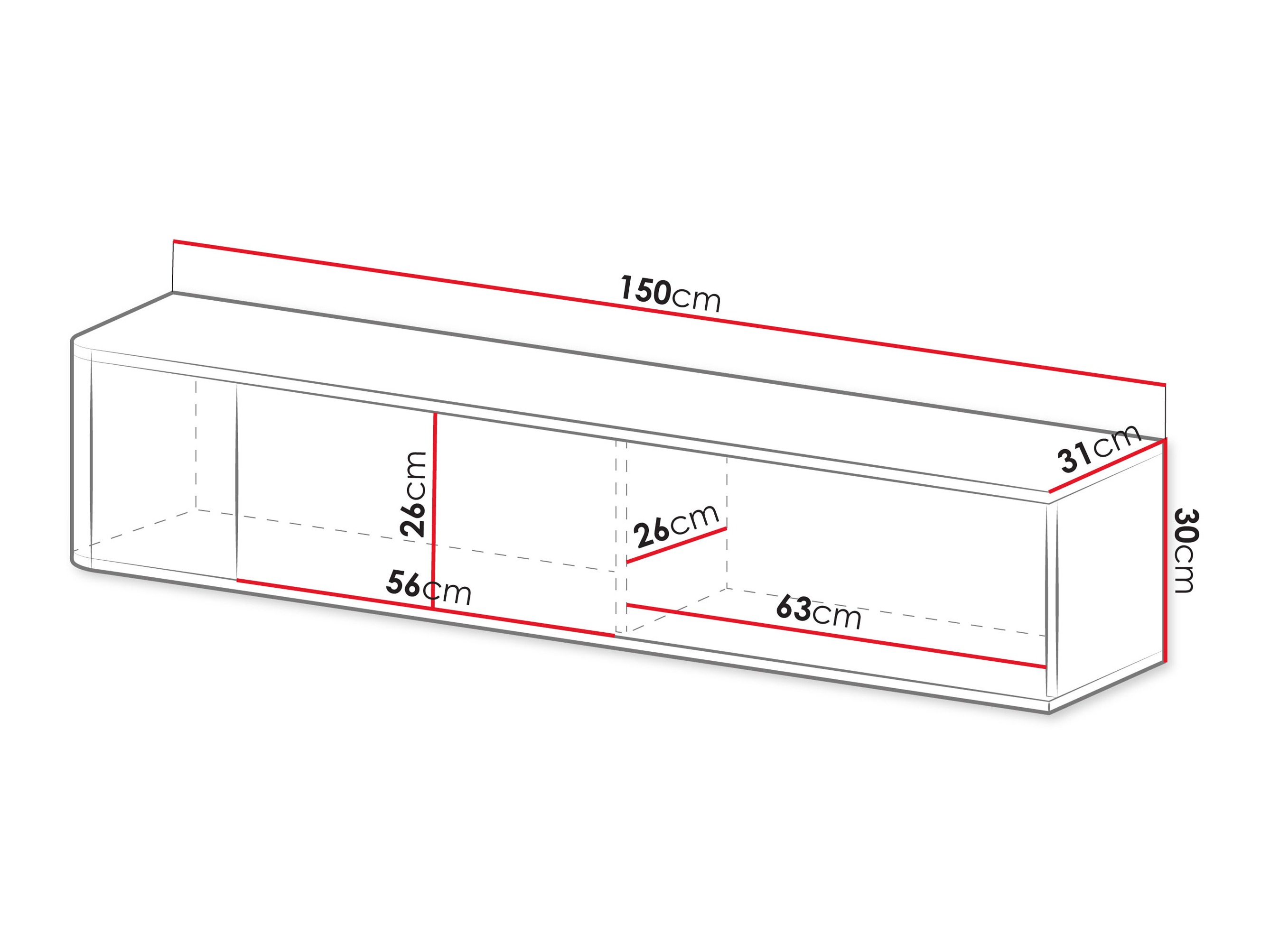 TV stand Oratio (Walnut)