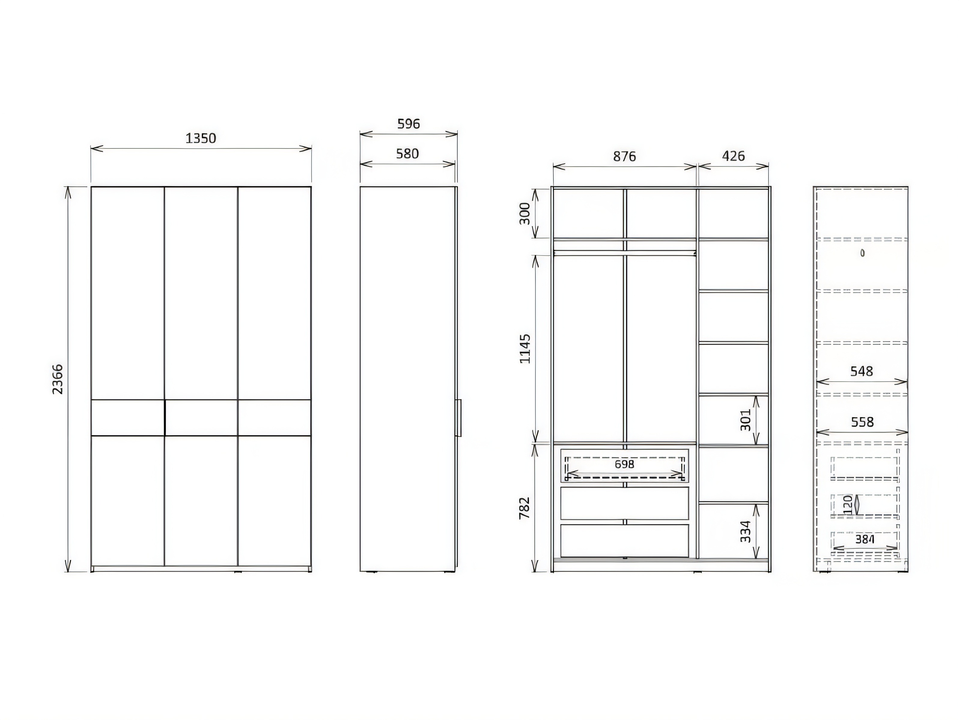 Wardrobe Toledo 134