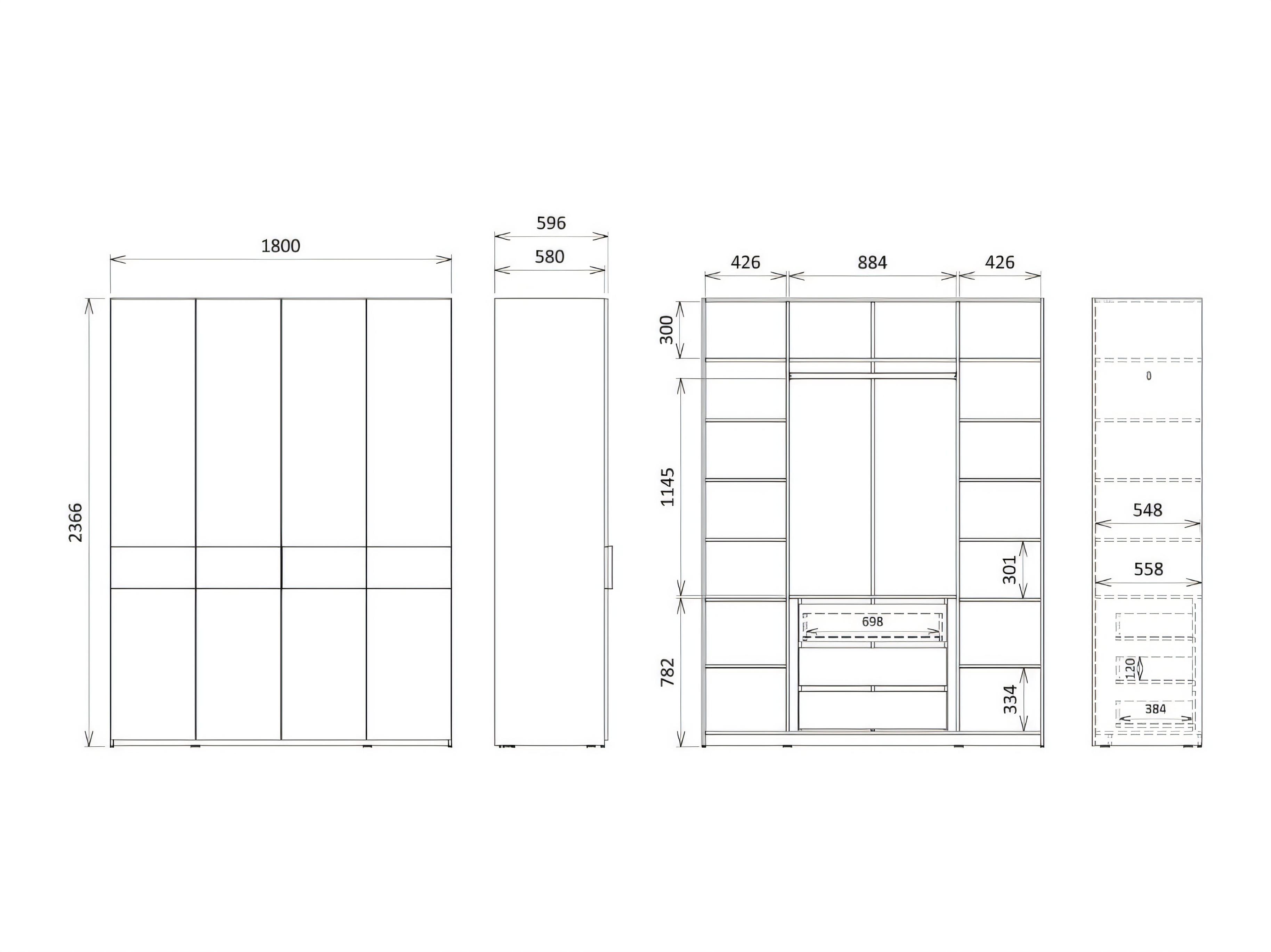 Wardrobe Toledo 137