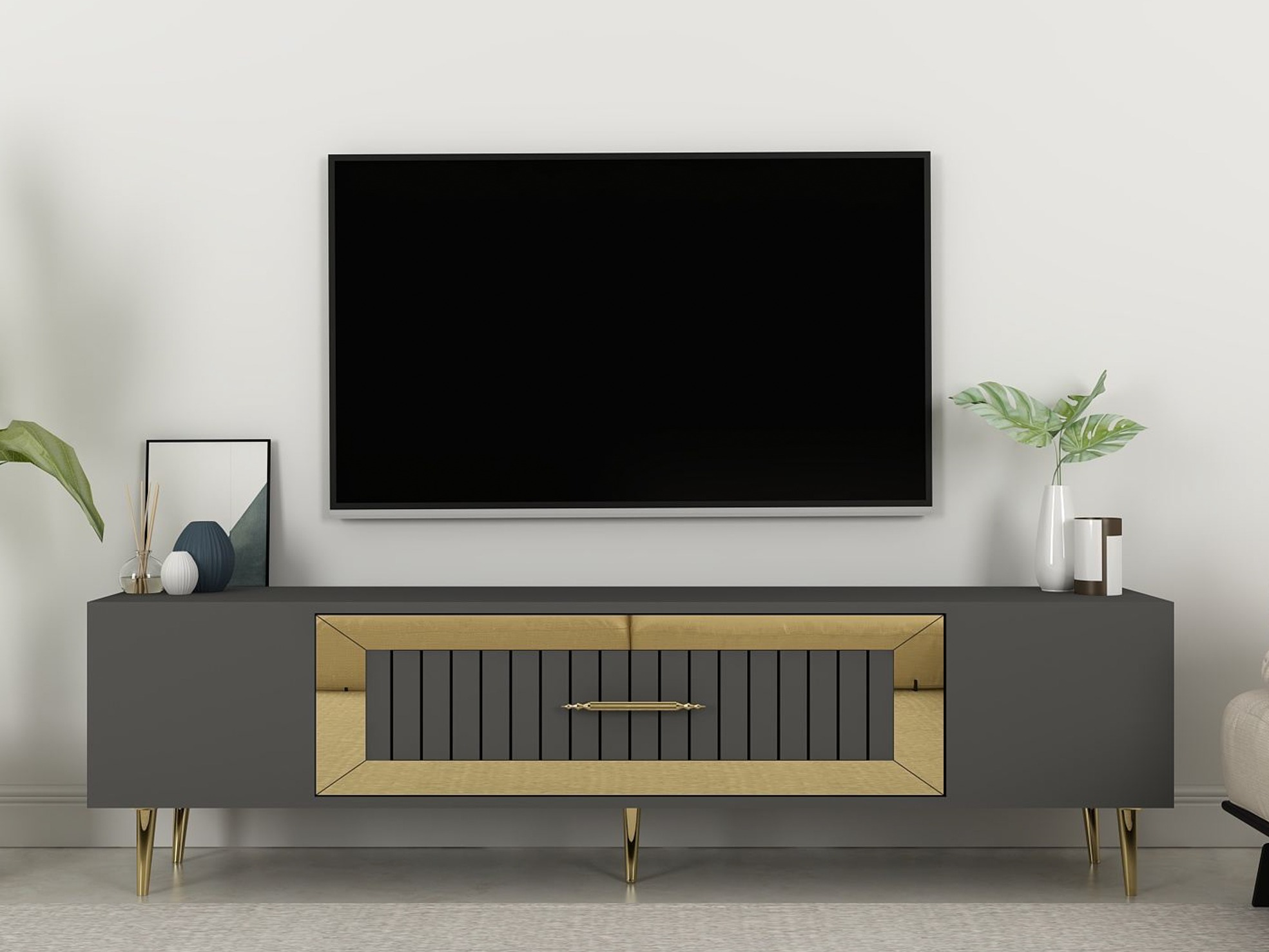 TV stand Asheboro 208 (Anthracite)