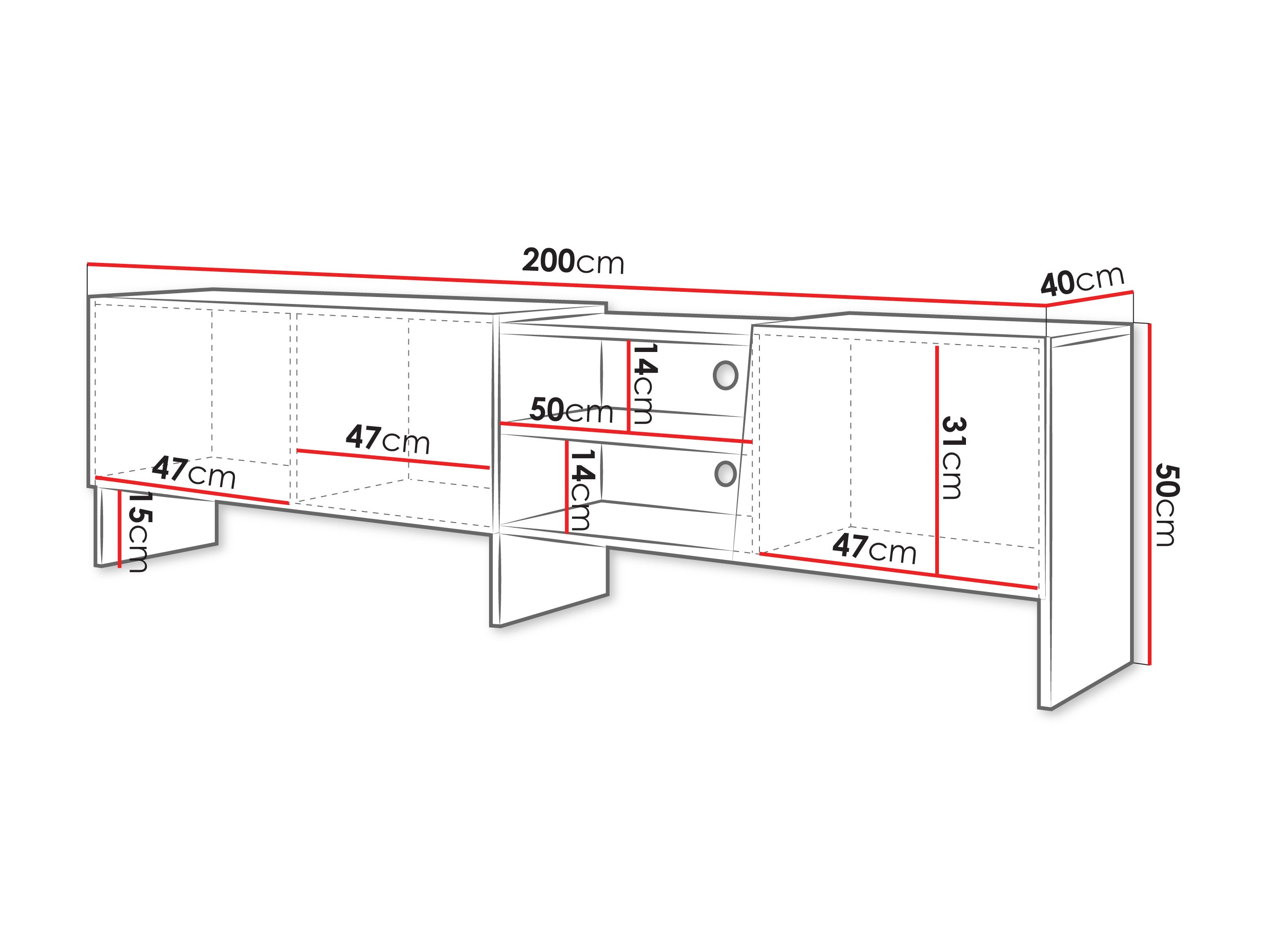 TV stand Comfivo Solos