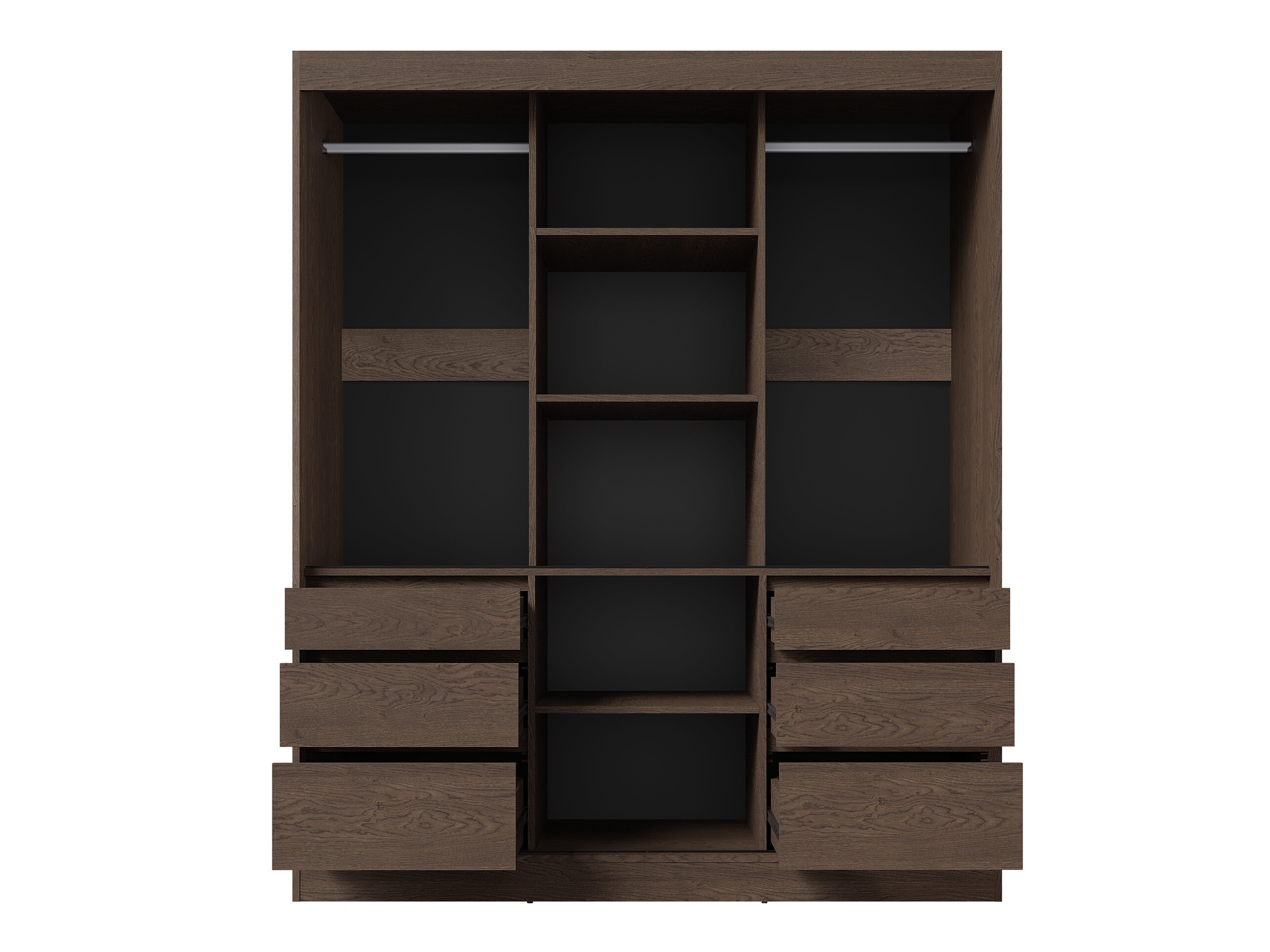 Wardrobe Toledo 120 (Dark oak)