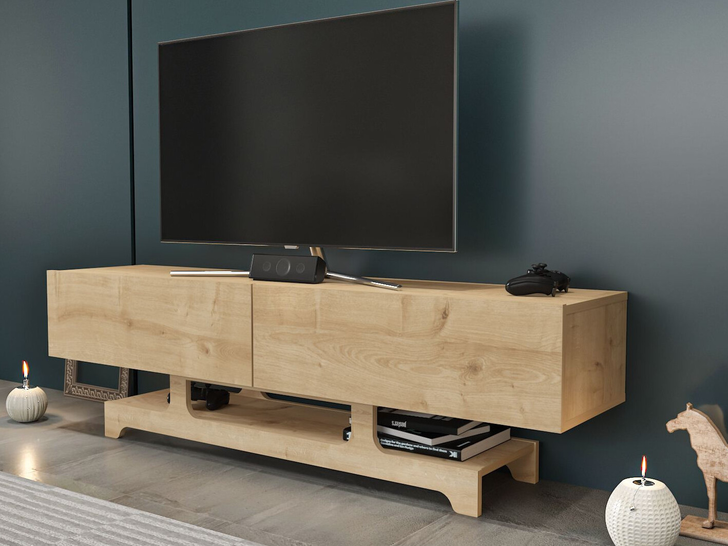 TV stand Asheboro 216 (Light oak)