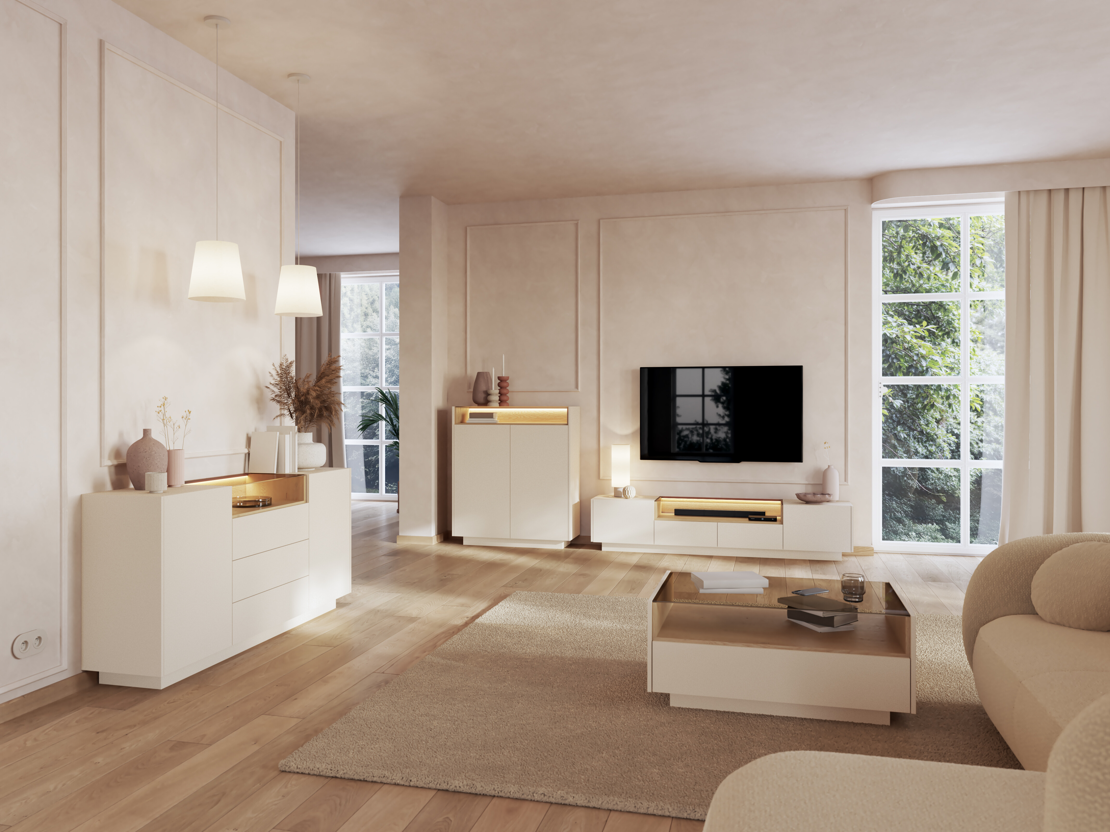 Sideboard Salmeli 106 (Beige)
