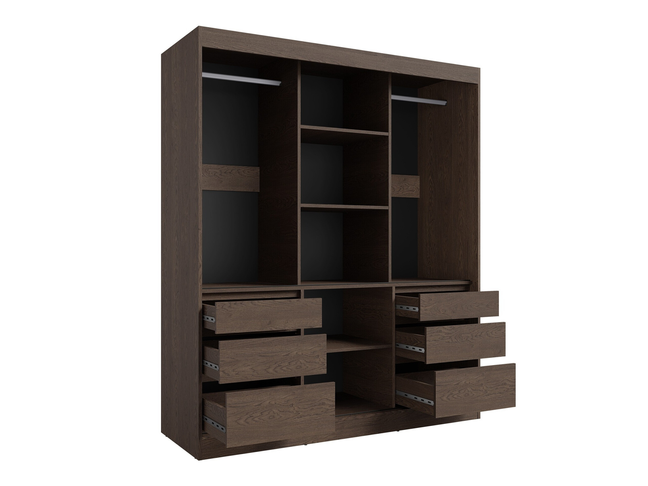 Wardrobe Toledo 120 (Dark oak)