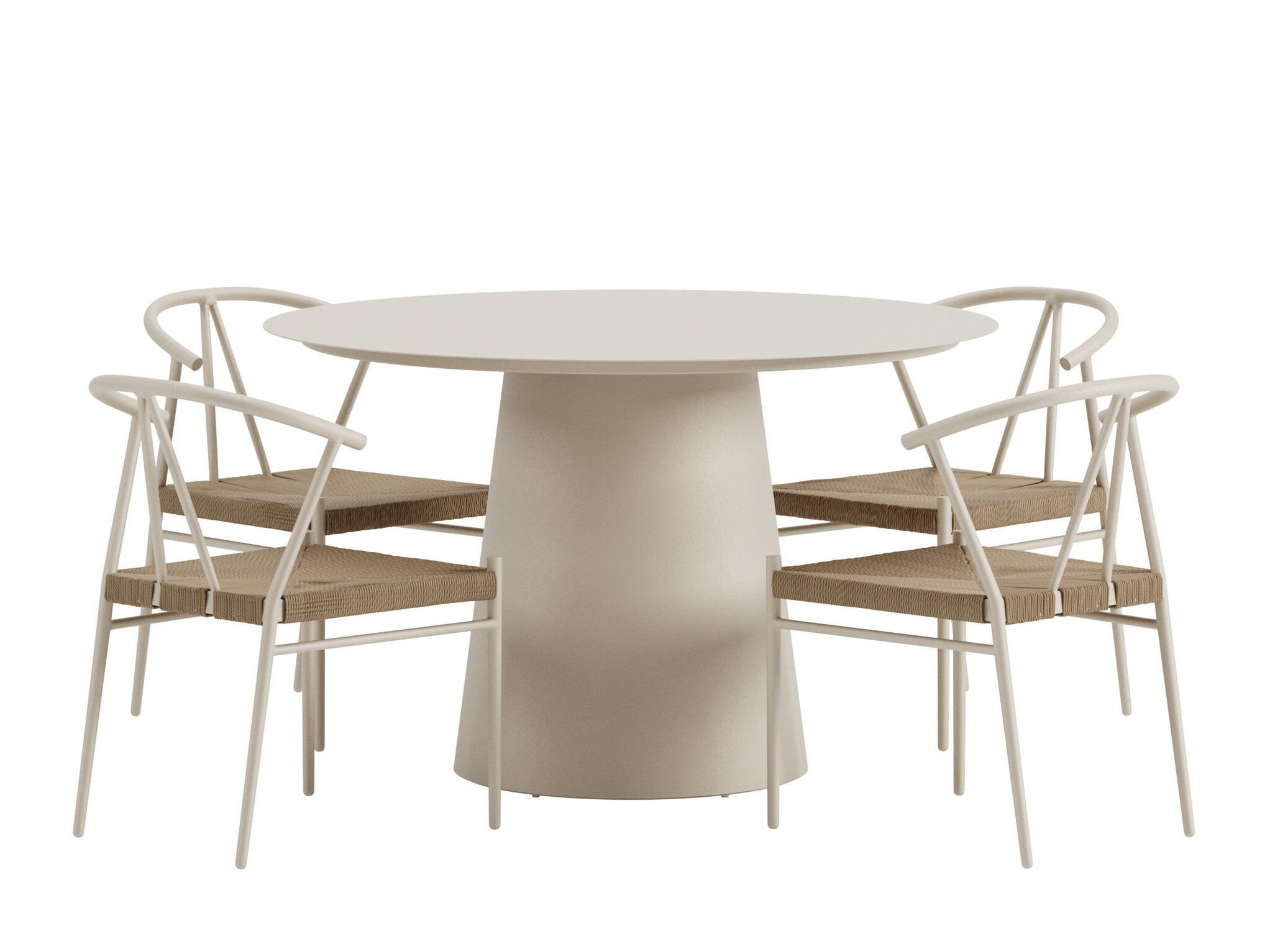 Table and chairs set Dallas 5326 (Beige)