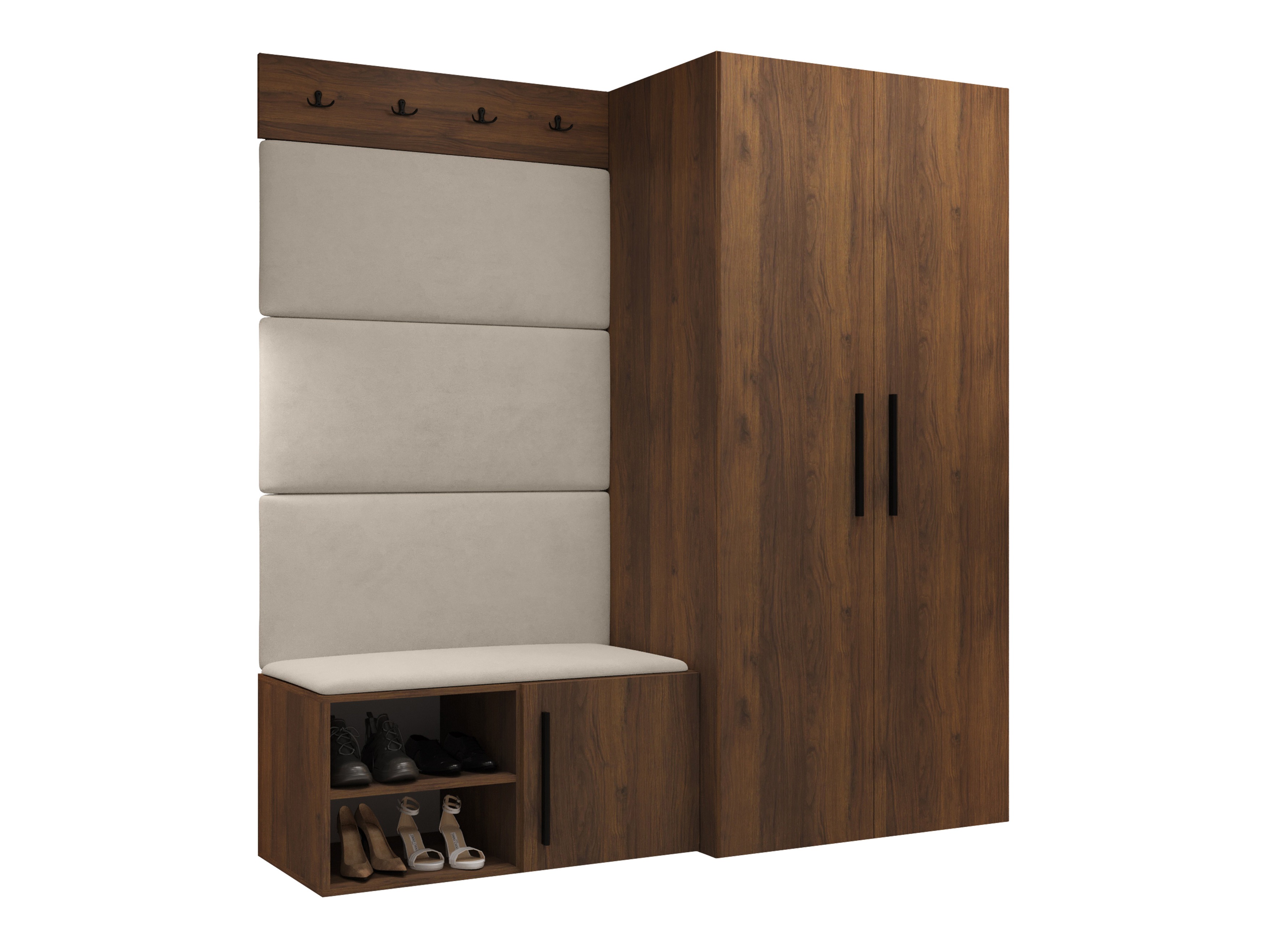 Hallway set Nitos I (Walnut)