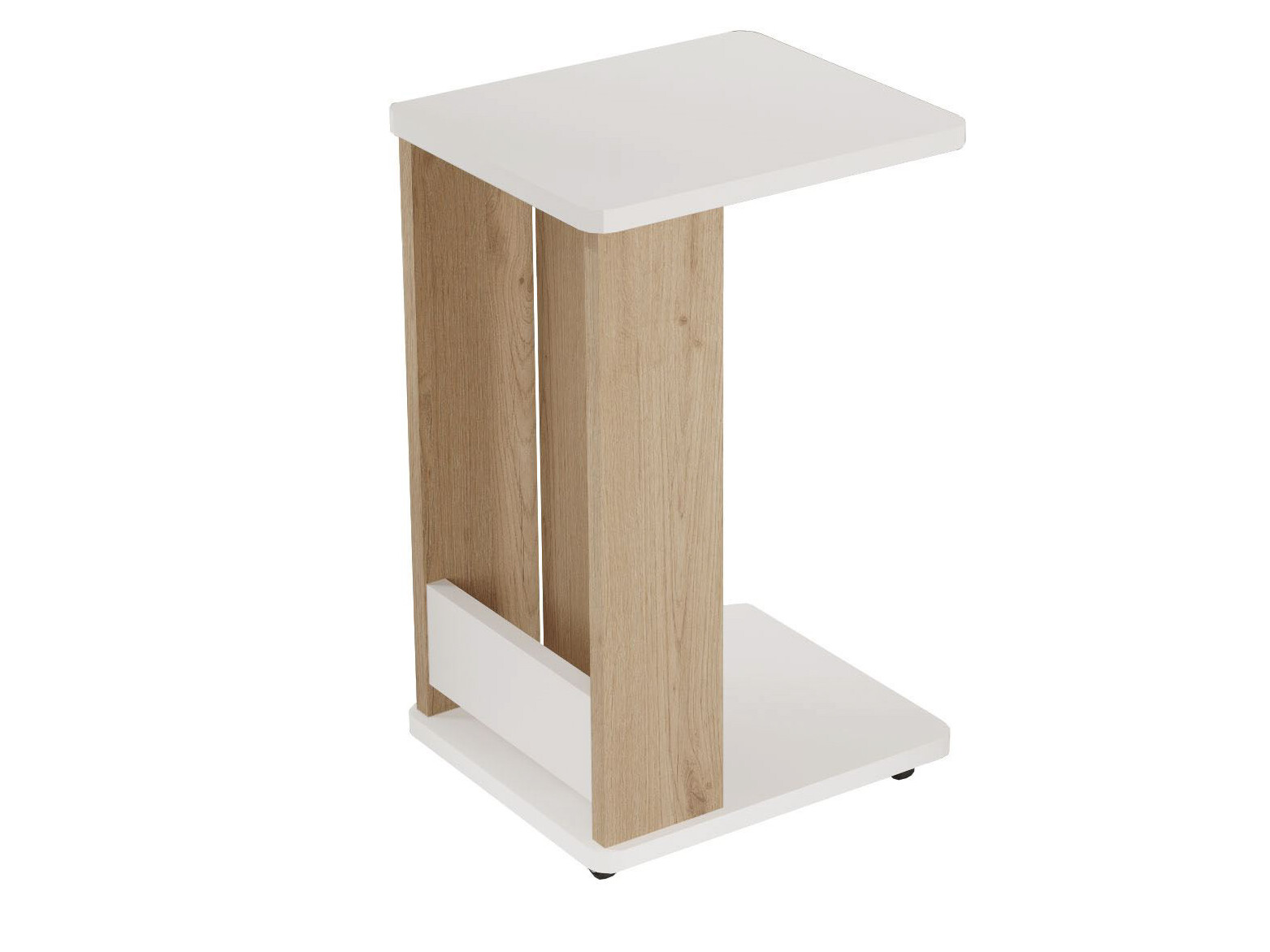 Side table Kailua 2787 (White + Oak)