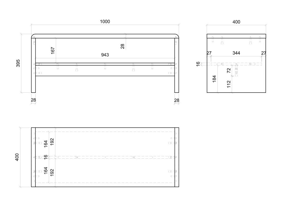 Coffee table Ontario 234 (Grey)