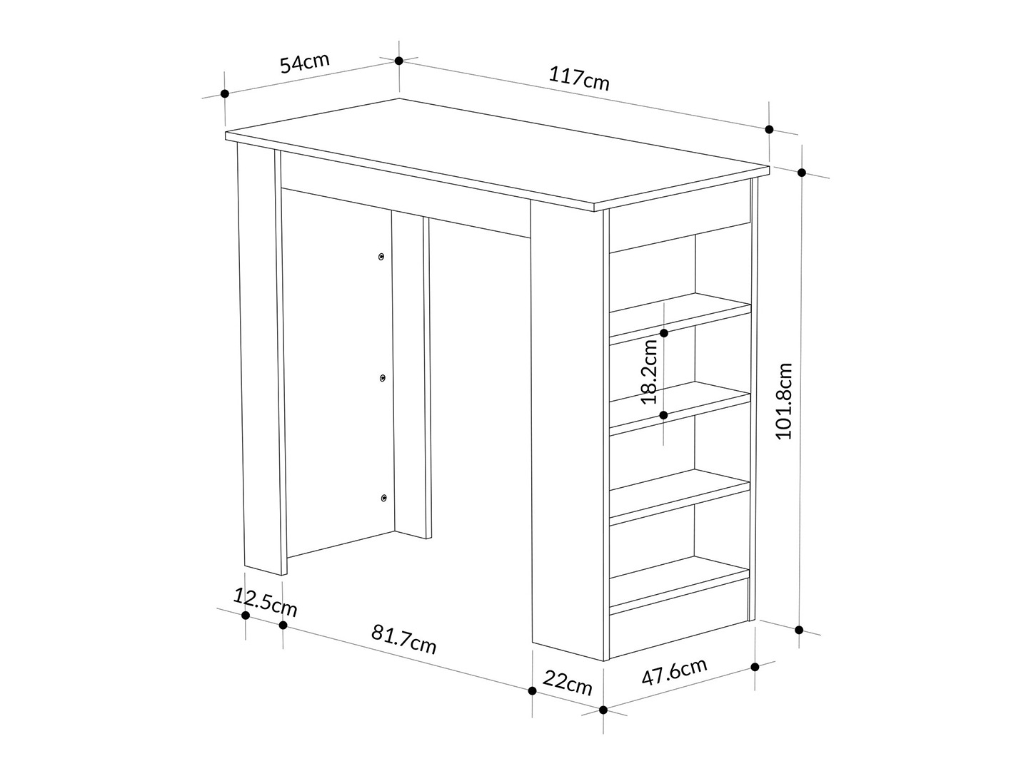 Bar table Kailua 2791