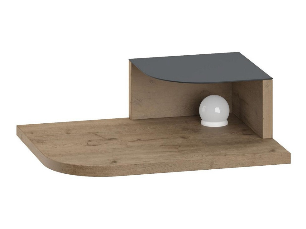 Bedside table Kailua 2800 (Oak + Black)