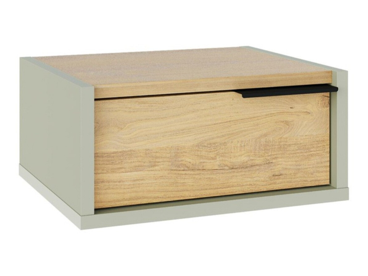 Bedside table Kailua 2802 (Oak + Green)