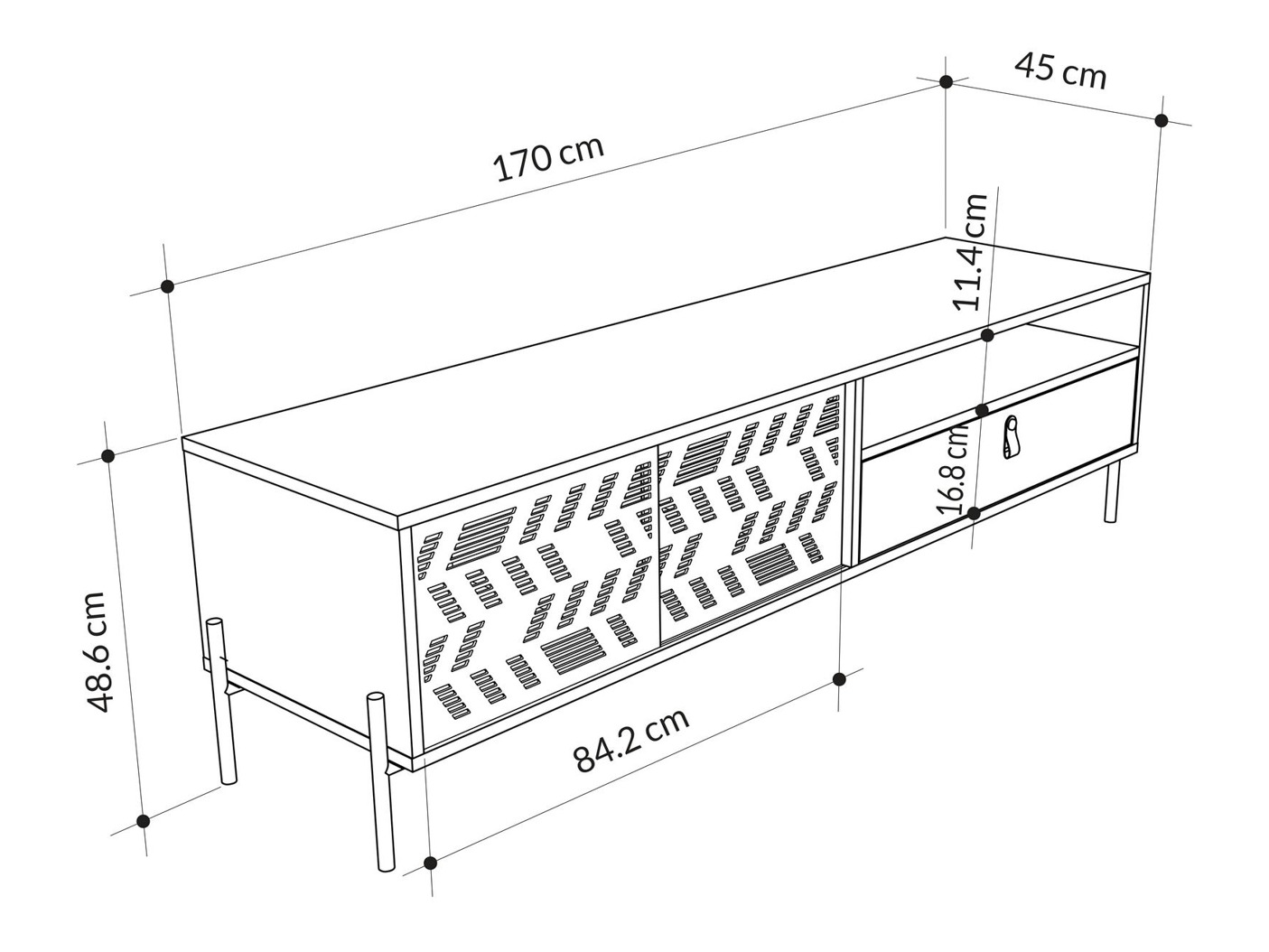 TV stand Kailua 2804