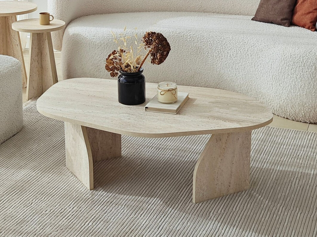 Coffee table Kailua 2814 (Light travertine)