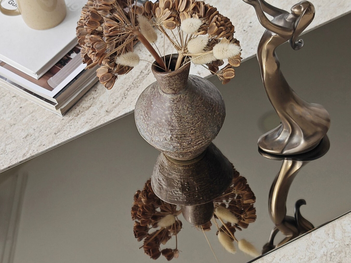 Τραπεζάκι σαλονιού Kailua 2816 (Ανοιχτόχρωμη τραβερτίνη)