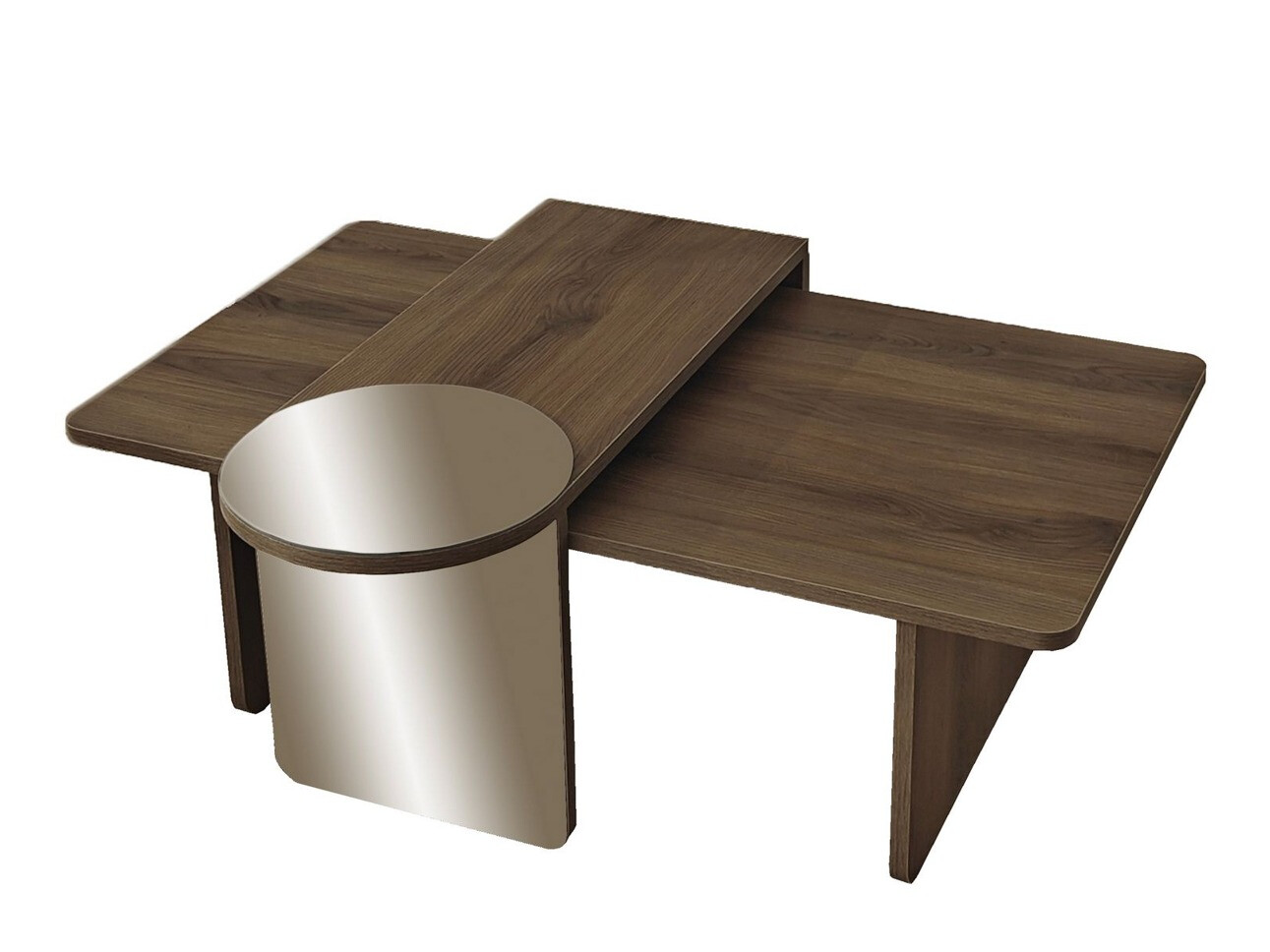 Nest of coffee tables Kailua 2822 (Walnut)