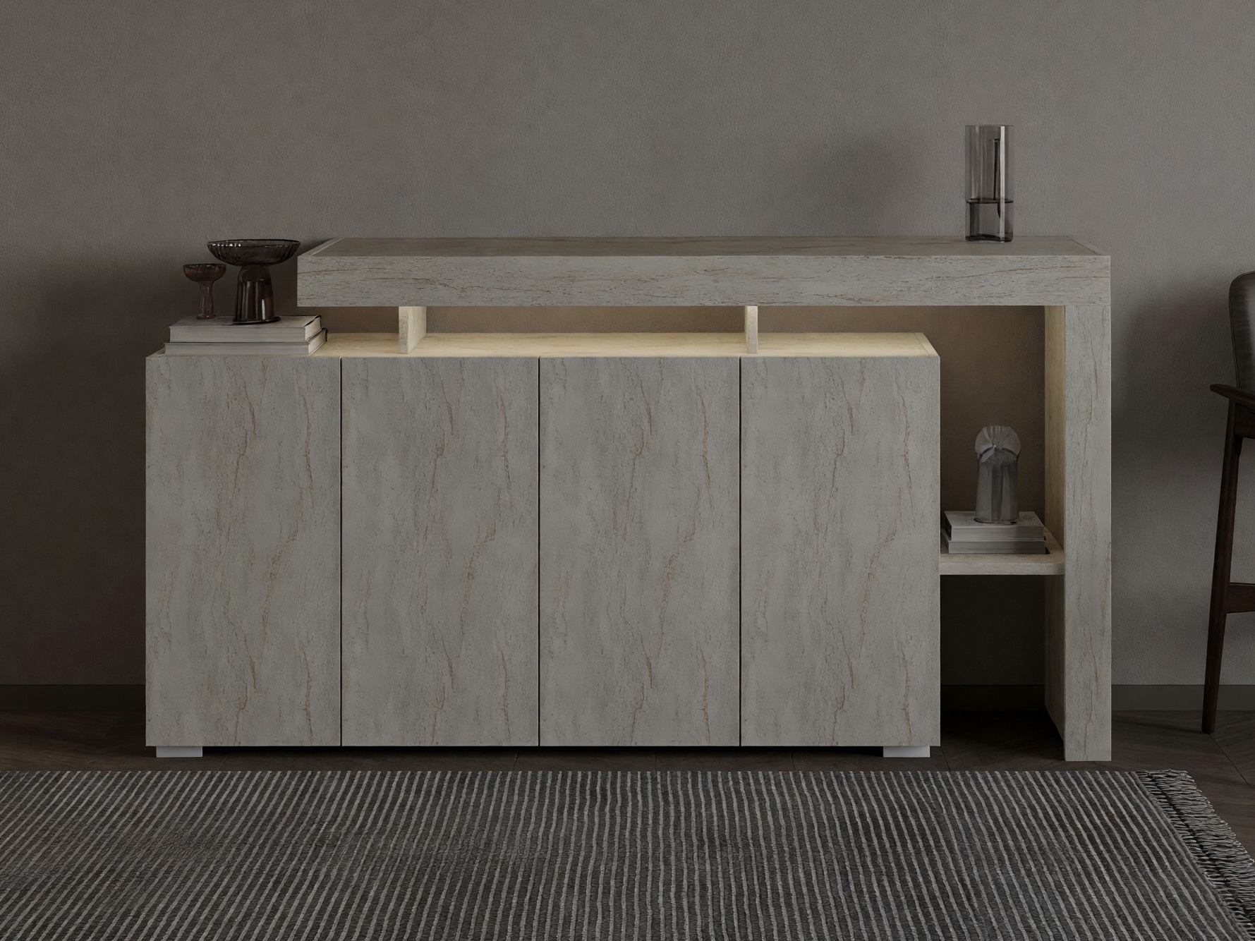 Sideboard Kailua 2825 (Light travertine)