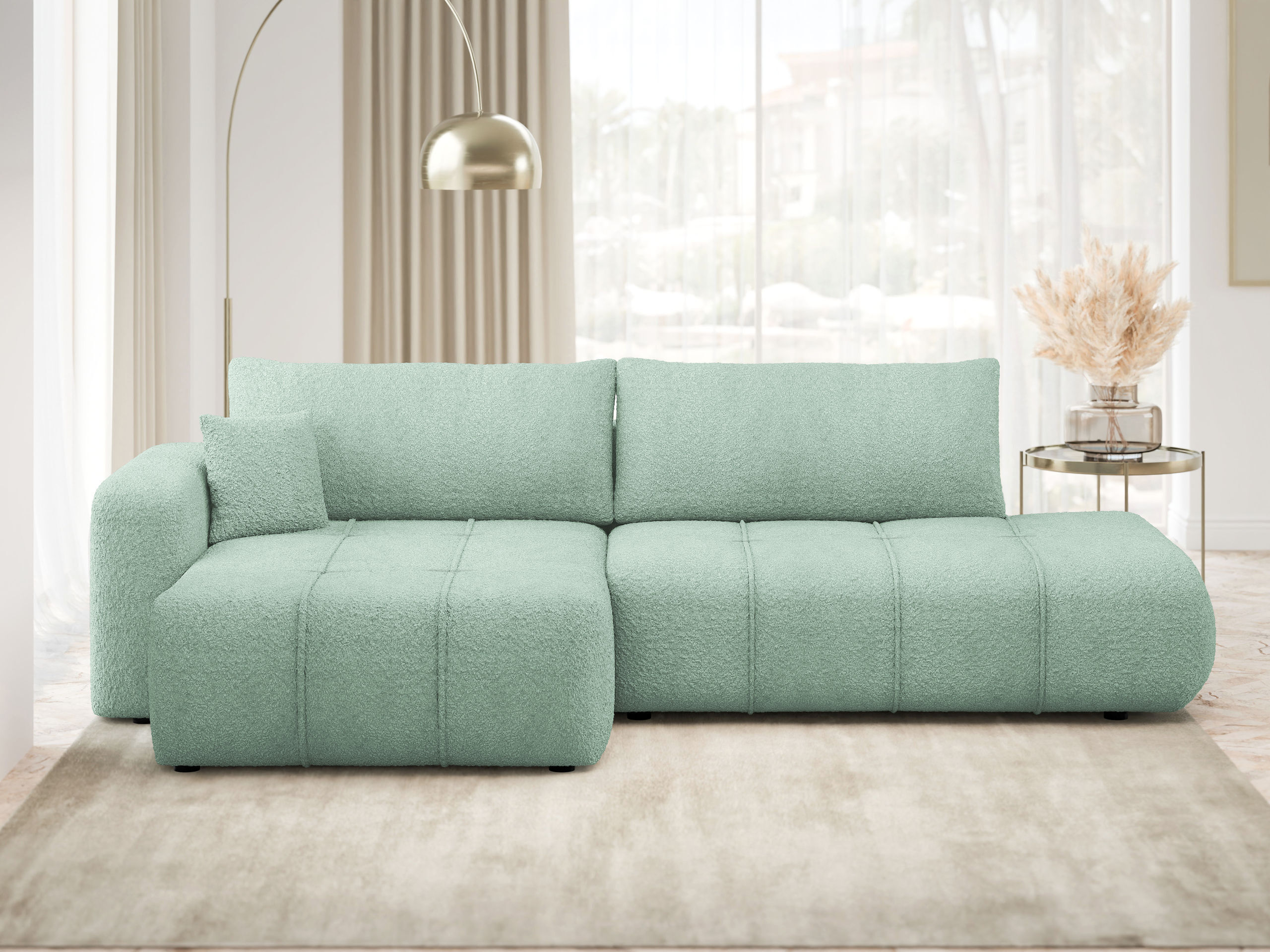 Γωνιακός Καναπές Comfivo Laurus III (Coral 55)