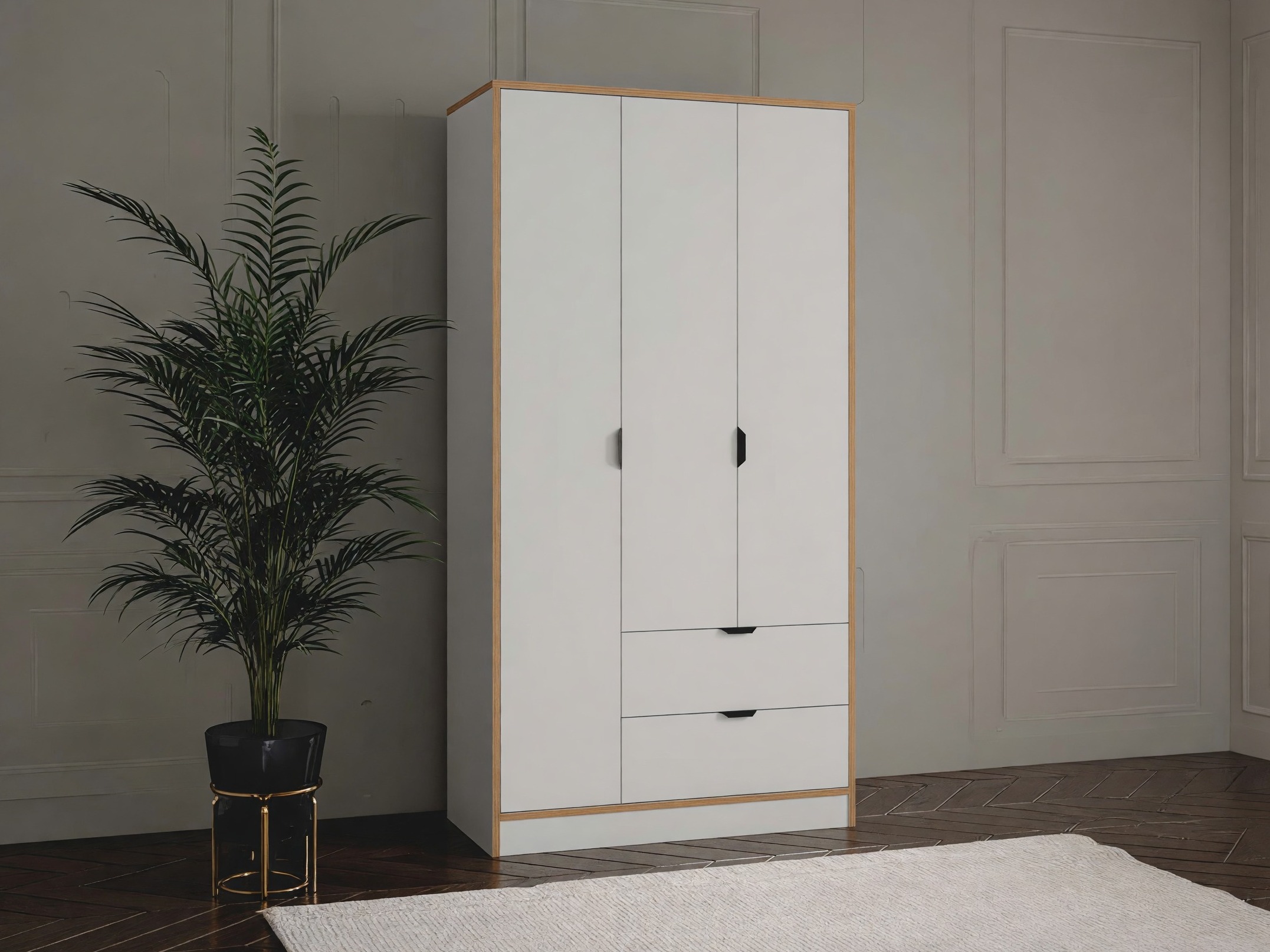 Wardrobe Elbtalu 104 (White)