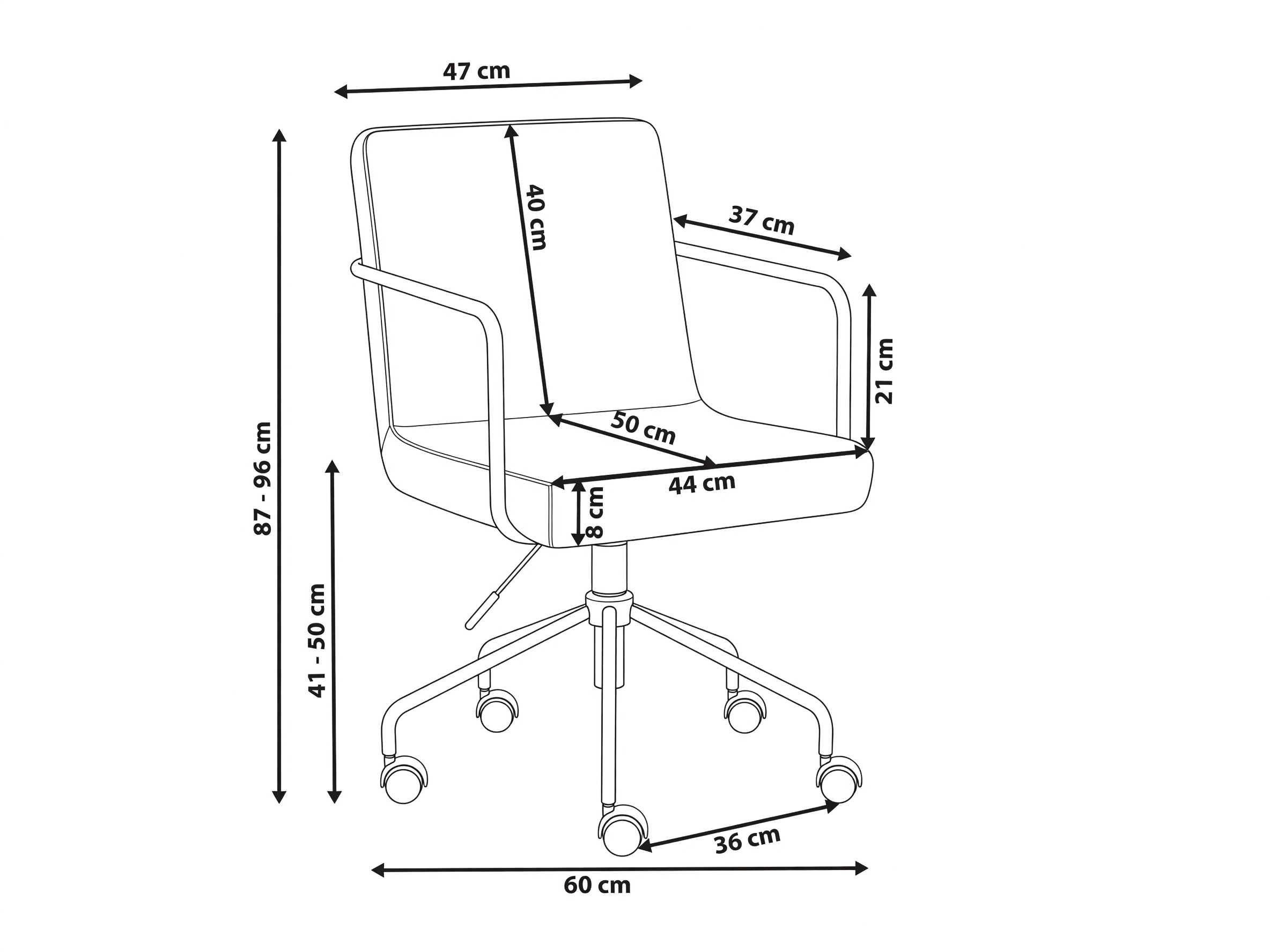 Office chair Berwyn 3334 (Light brown)