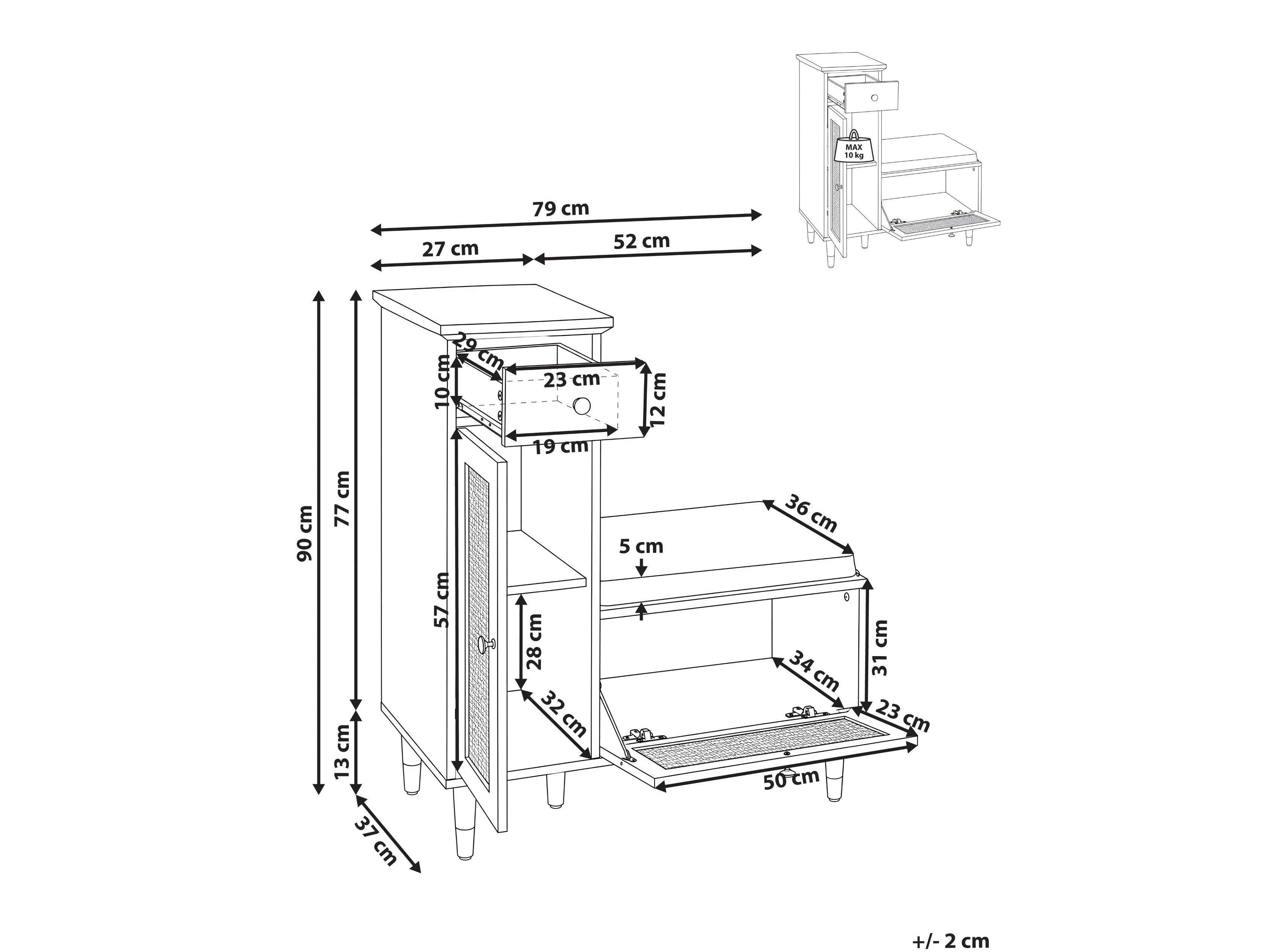 Shoe cabinet Berwyn 3337