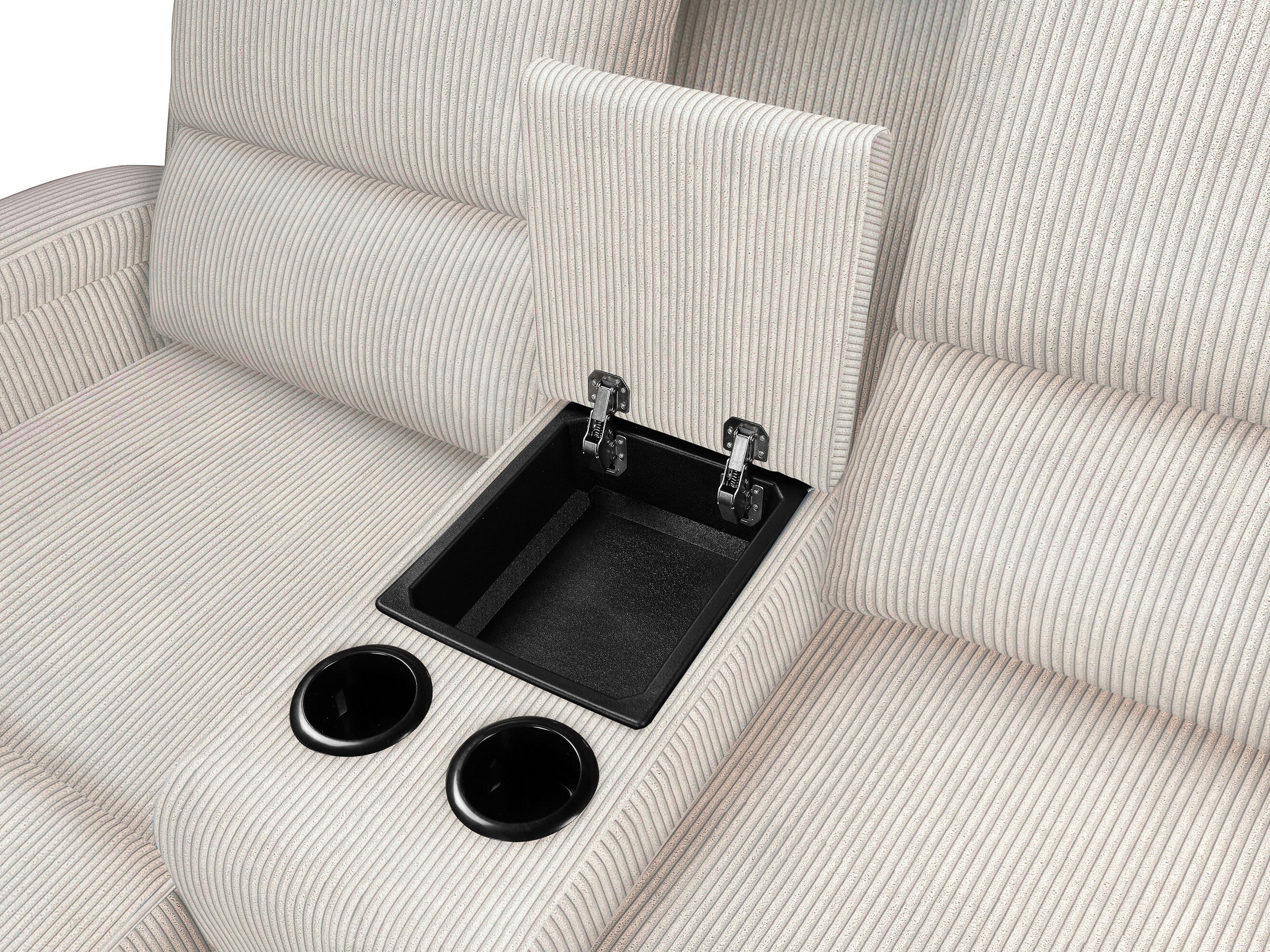Ρυθμιζόμενος γωνιακός καναπές Denton 1568 (Κρεμ)