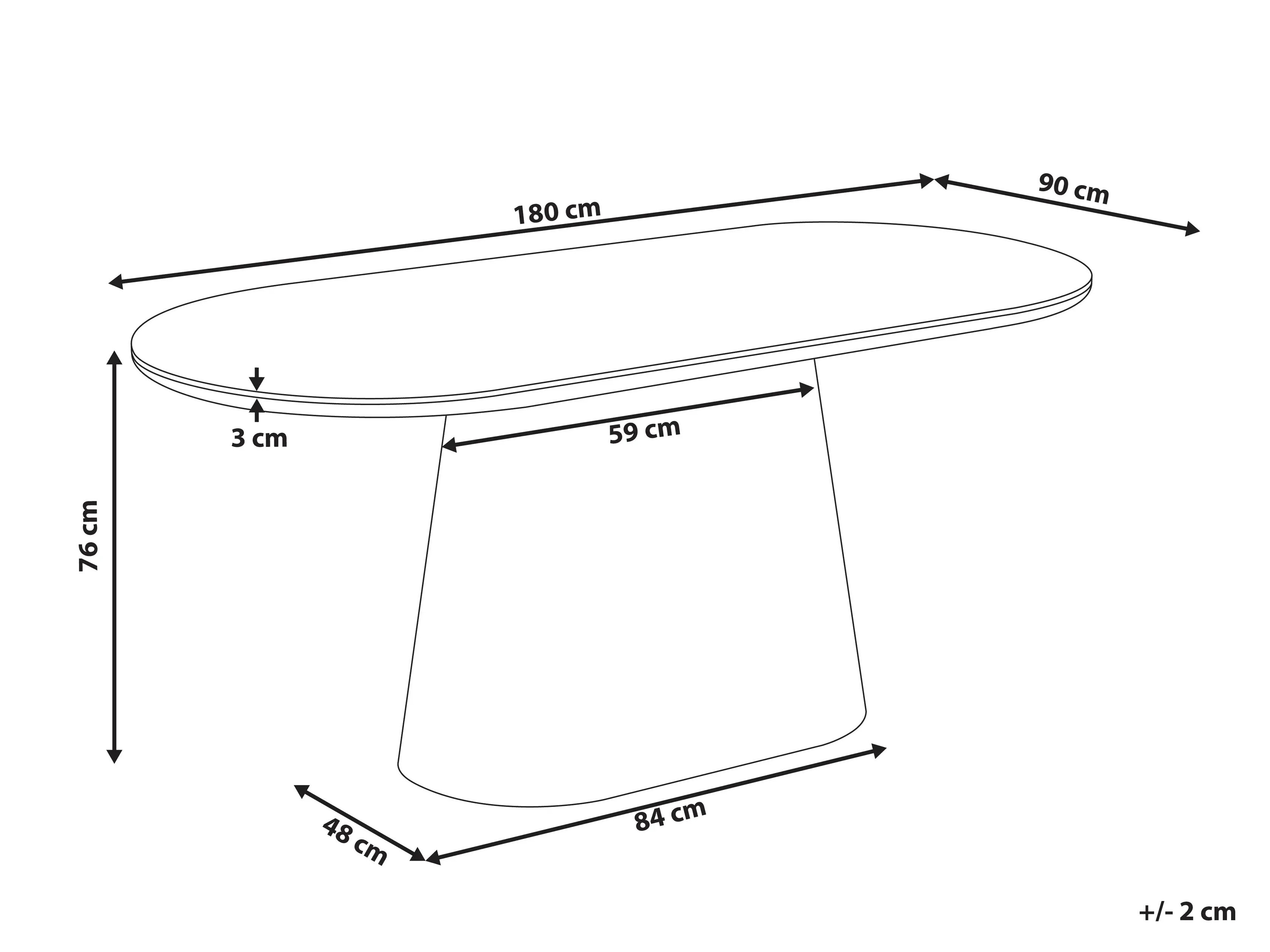 Table Berwyn 3345 (Bleached ash)