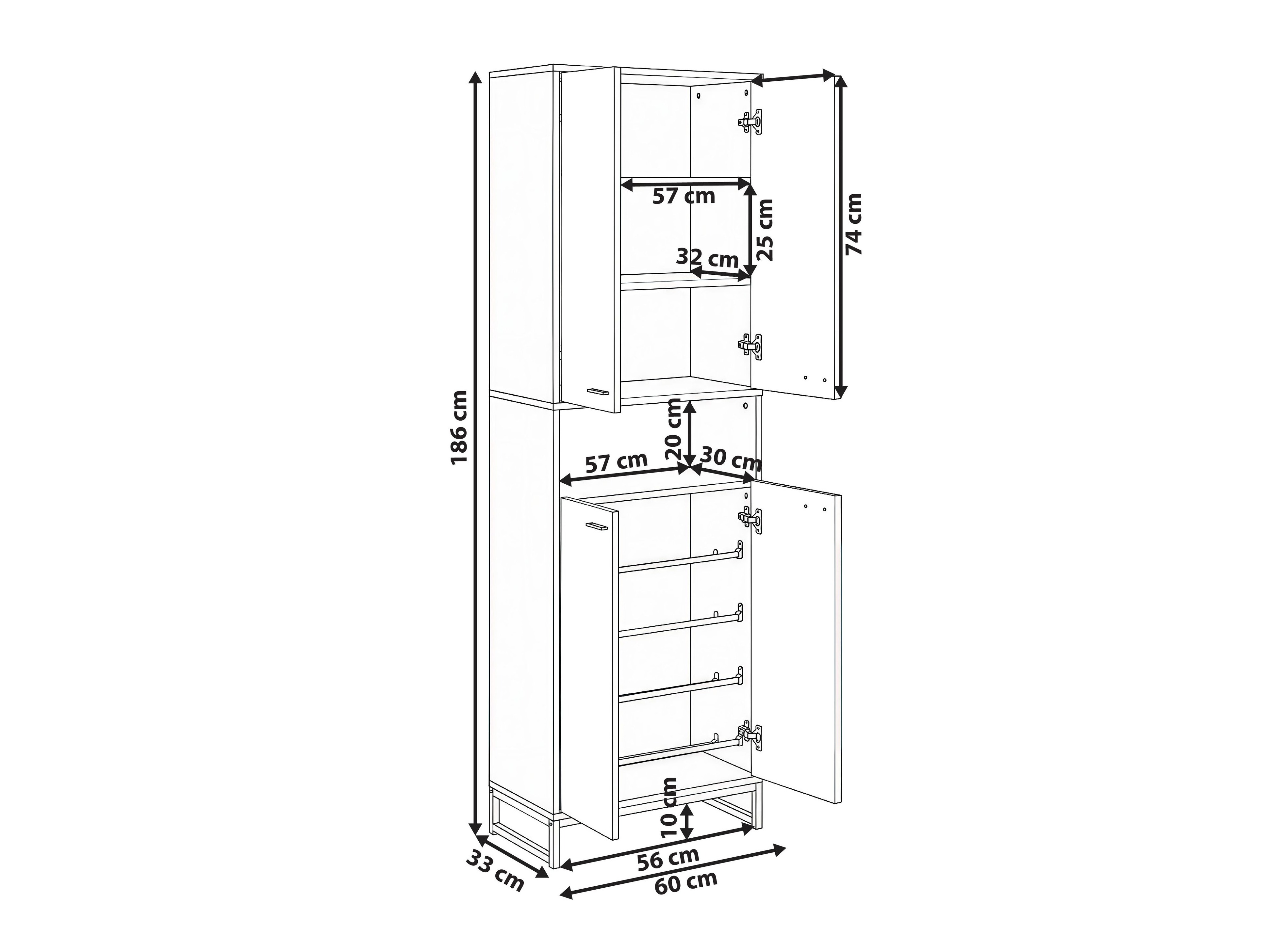 Shoe shelf Berwyn 3358